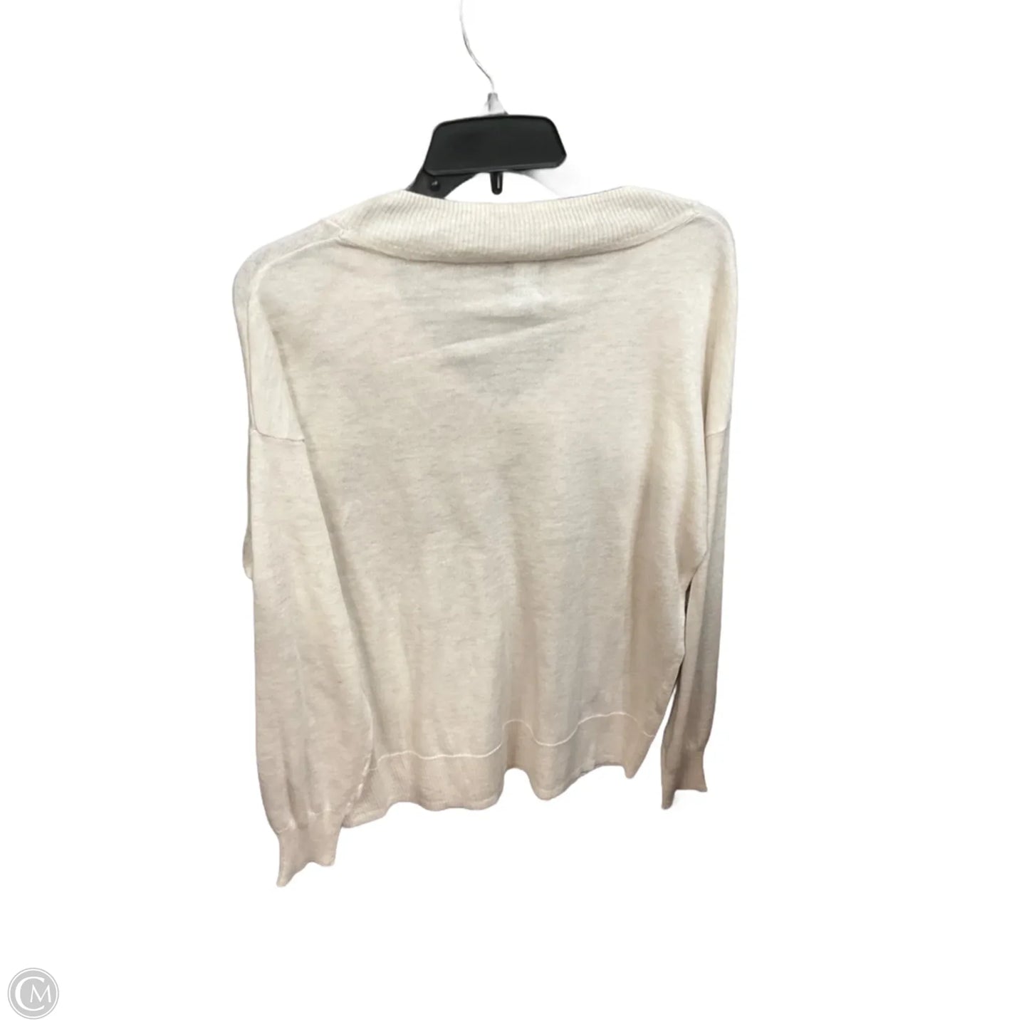 Cardigan By Clothes Mentor In White, Size: L