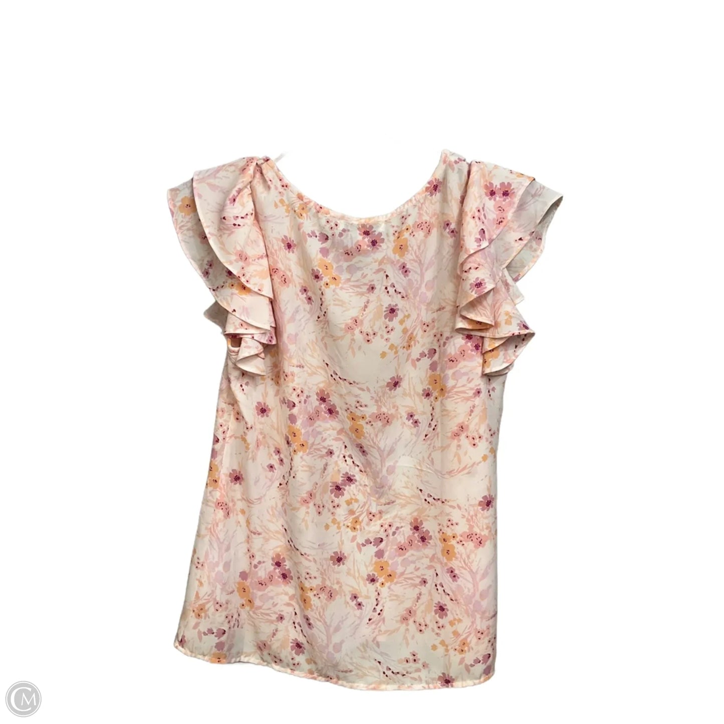 Blouse Sleeveless By Chaus In Floral Print, Size: S