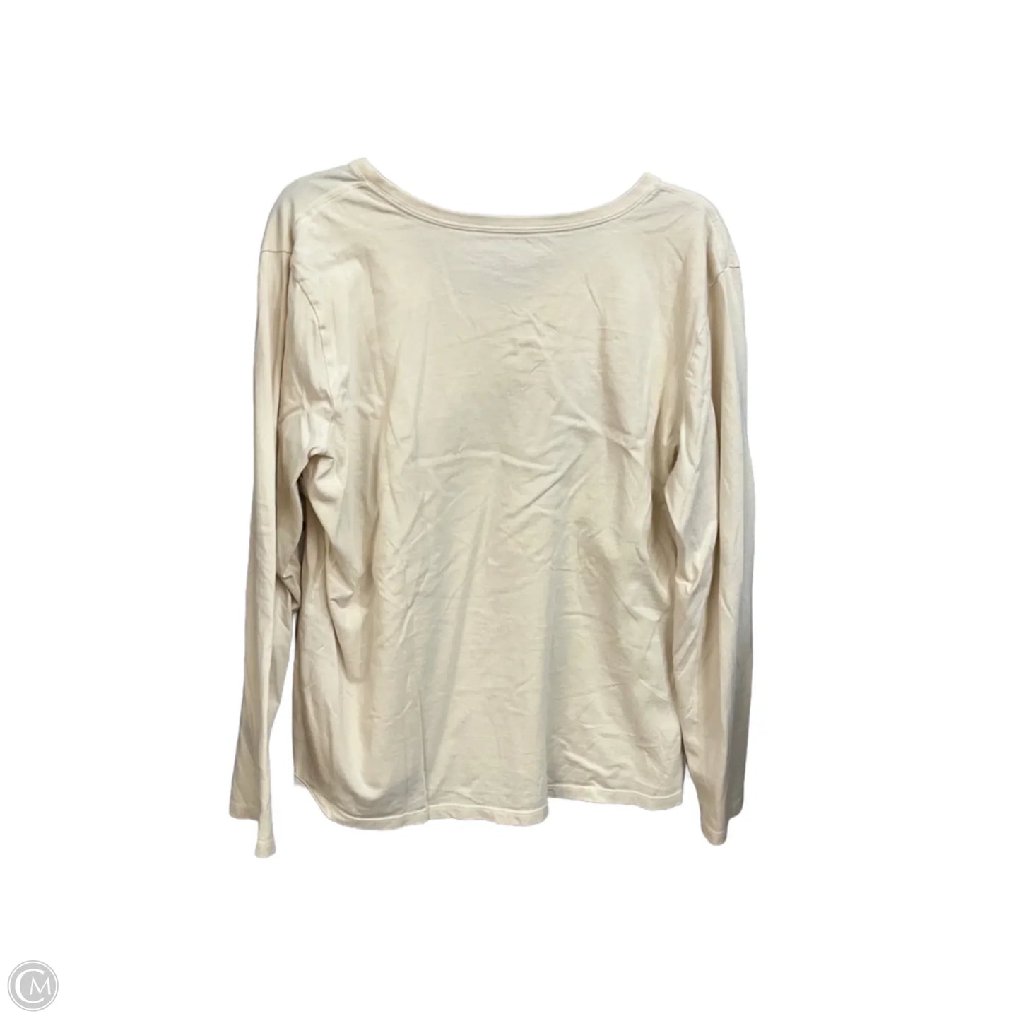 Top Long Sleeve By Life Is Good In Tan, Size: Xl