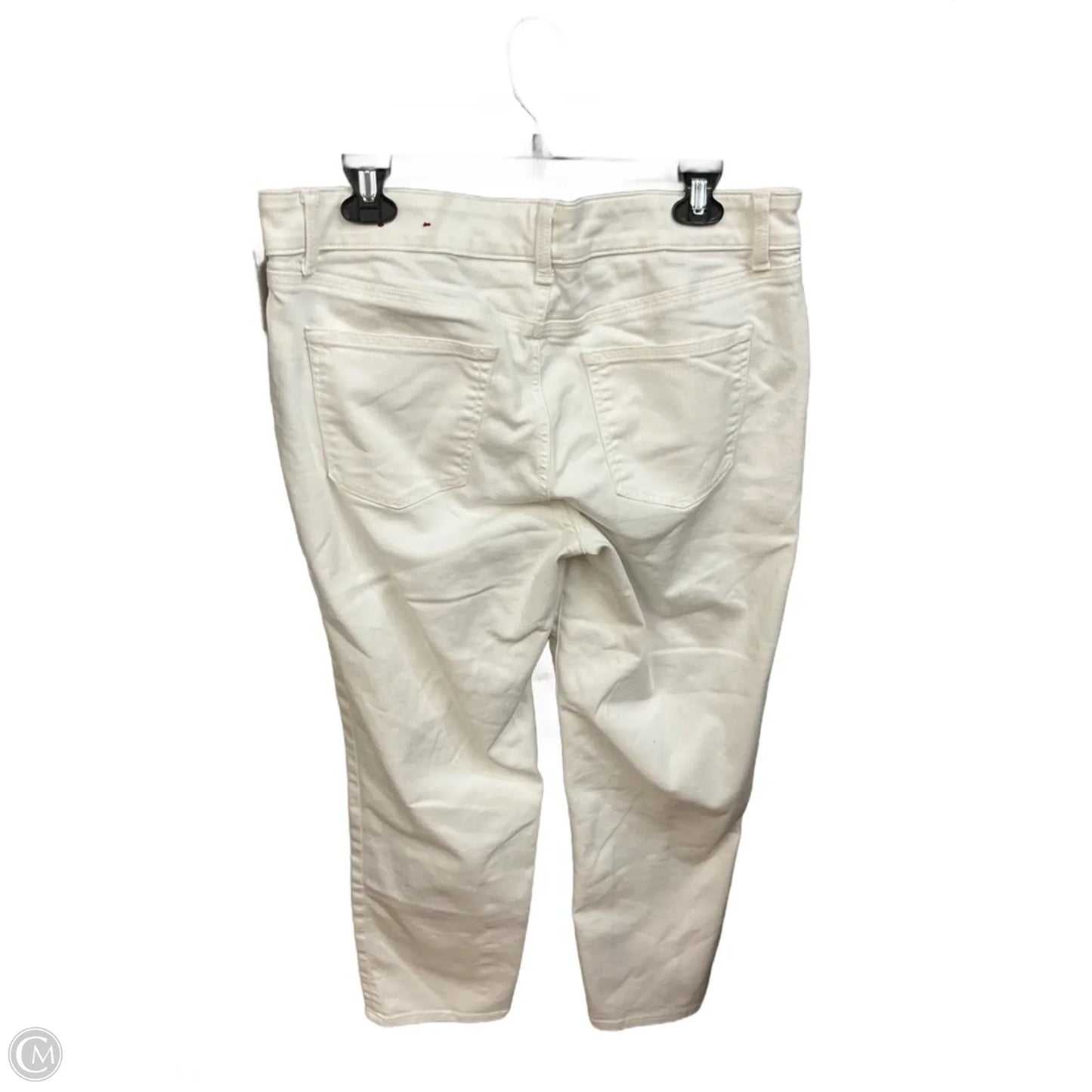 Jeans Skinny By Talbots In White Denim, Size: 12p