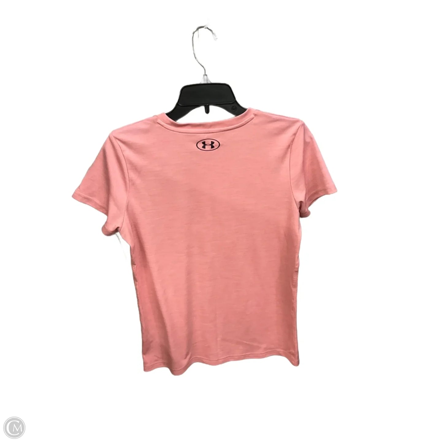 Athletic Top Short Sleeve By Under Armour In Pink, Size: M