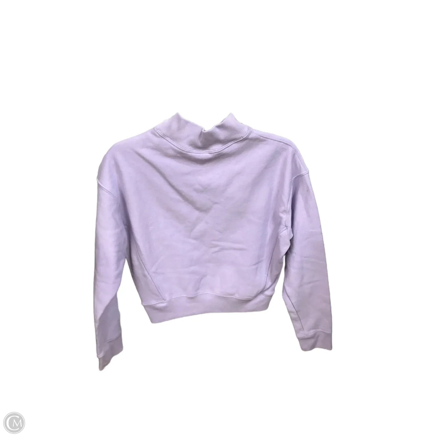 Athletic Sweatshirt Collar By Champion In Purple, Size: M