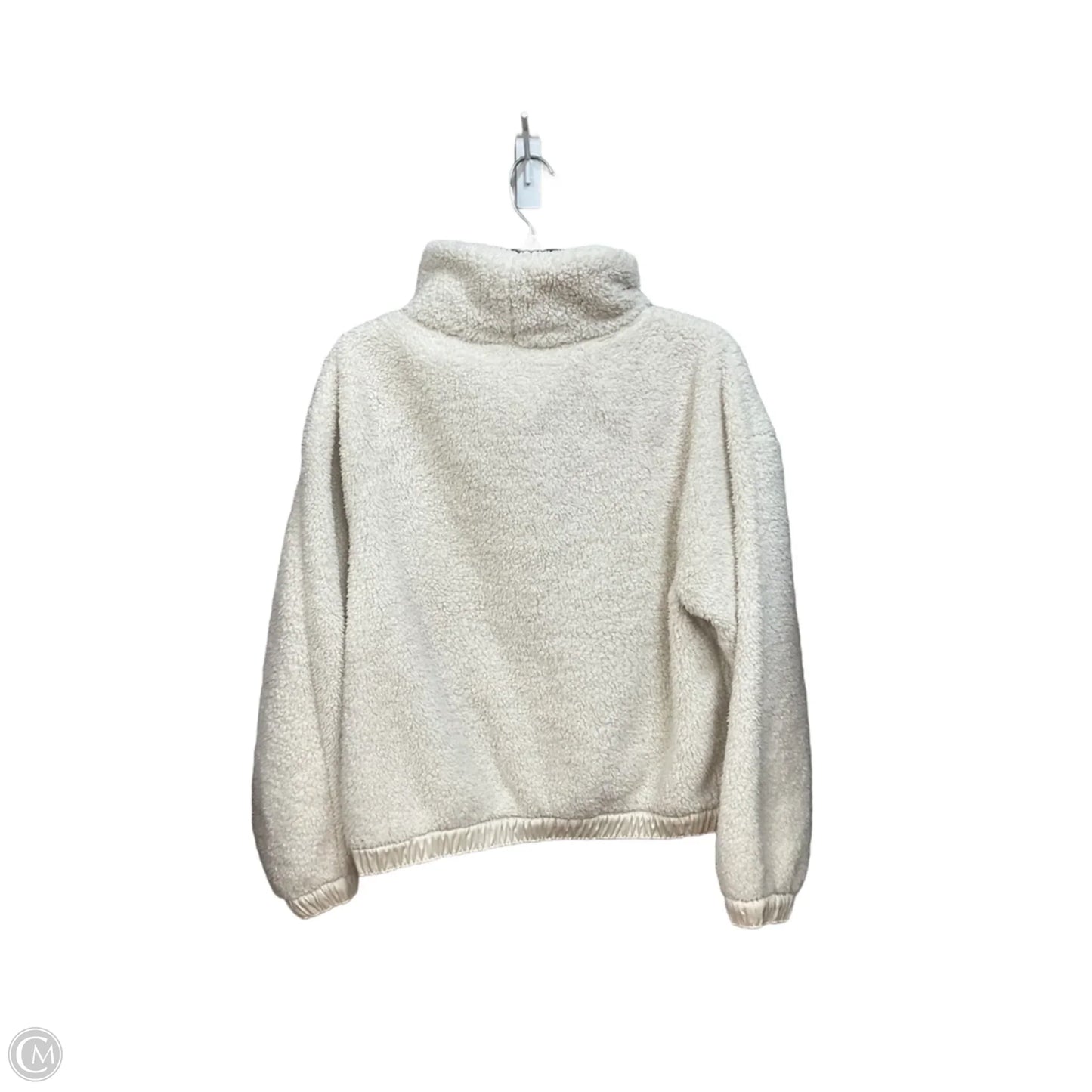 Sweatshirt Collar By Athleta In White, Size: M
