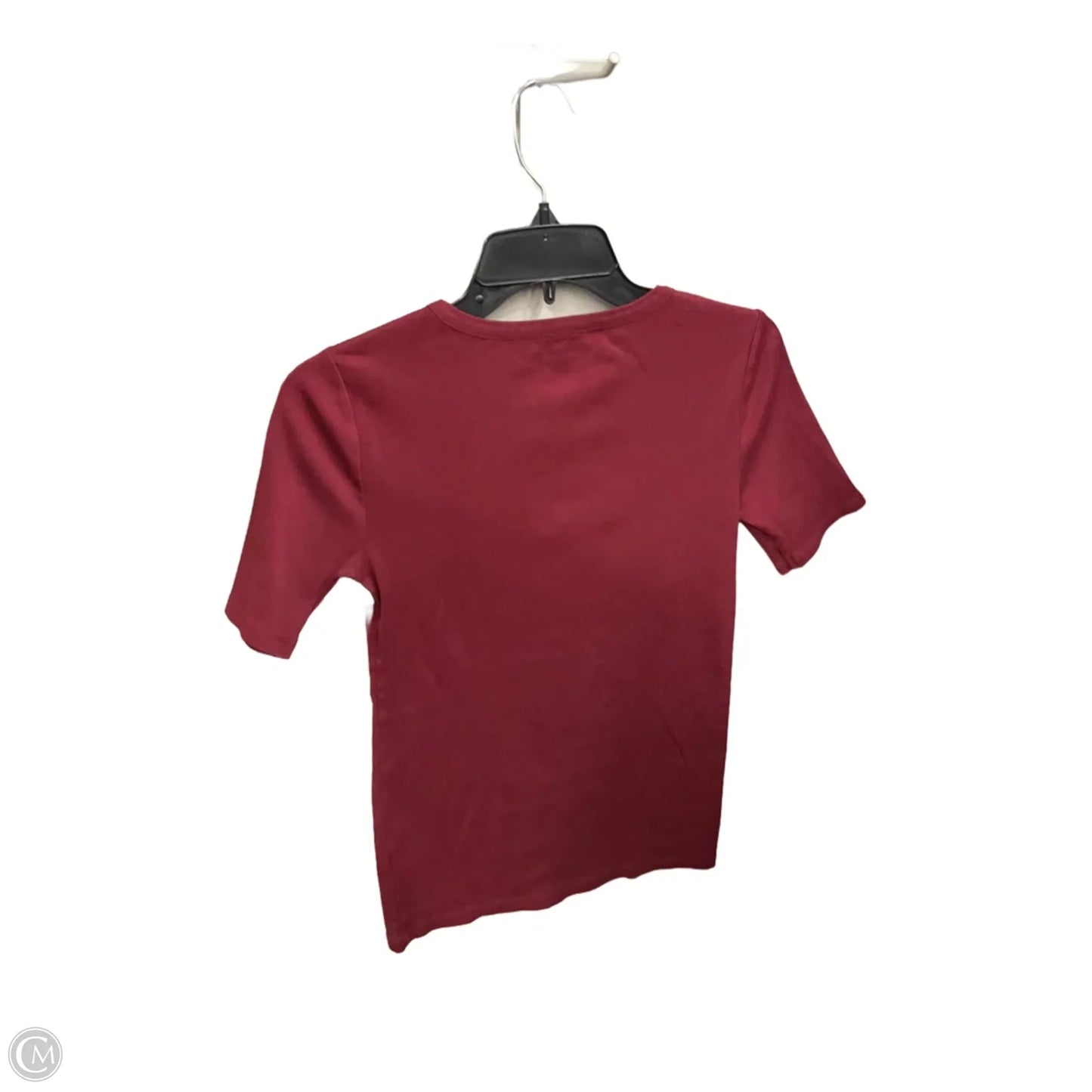 Top Short Sleeve Basic By J. Crew In Maroon, Size: S