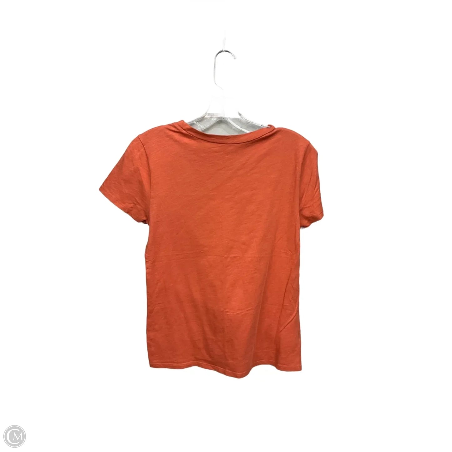 Top Short Sleeve Basic By Loft In Orange, Size: S