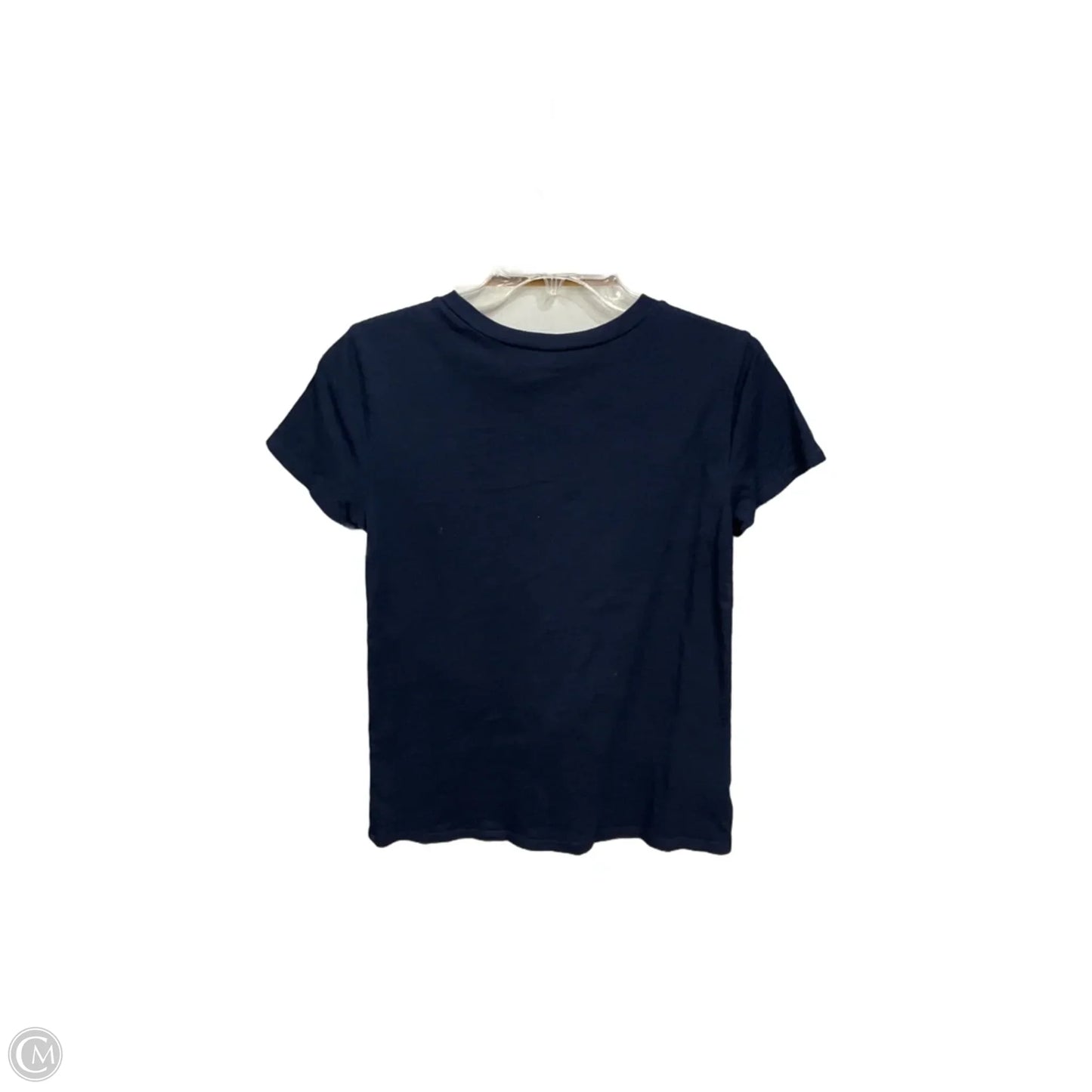 Top Short Sleeve Basic By Loft In Navy, Size: S