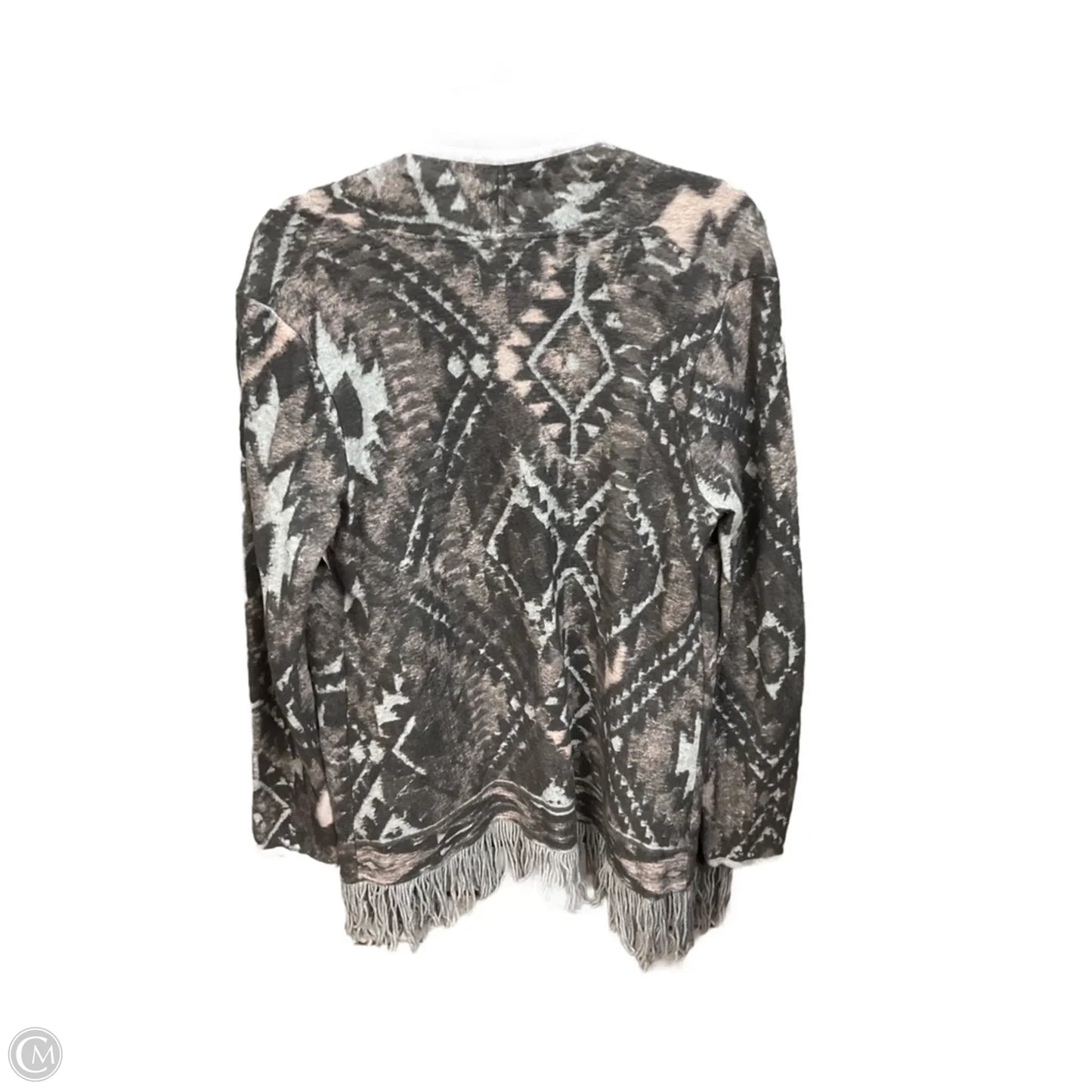 Cardigan By Lucky Brand In Grey, Size: M
