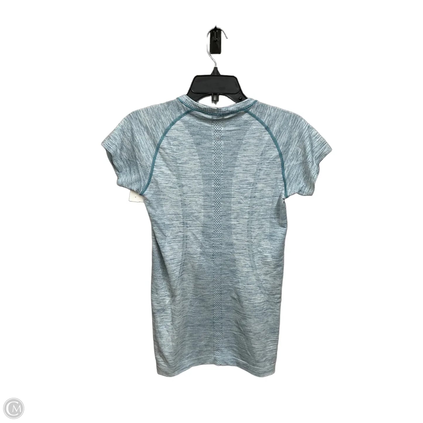 Athletic Top Short Sleeve By Lululemon In Blue, Size: M