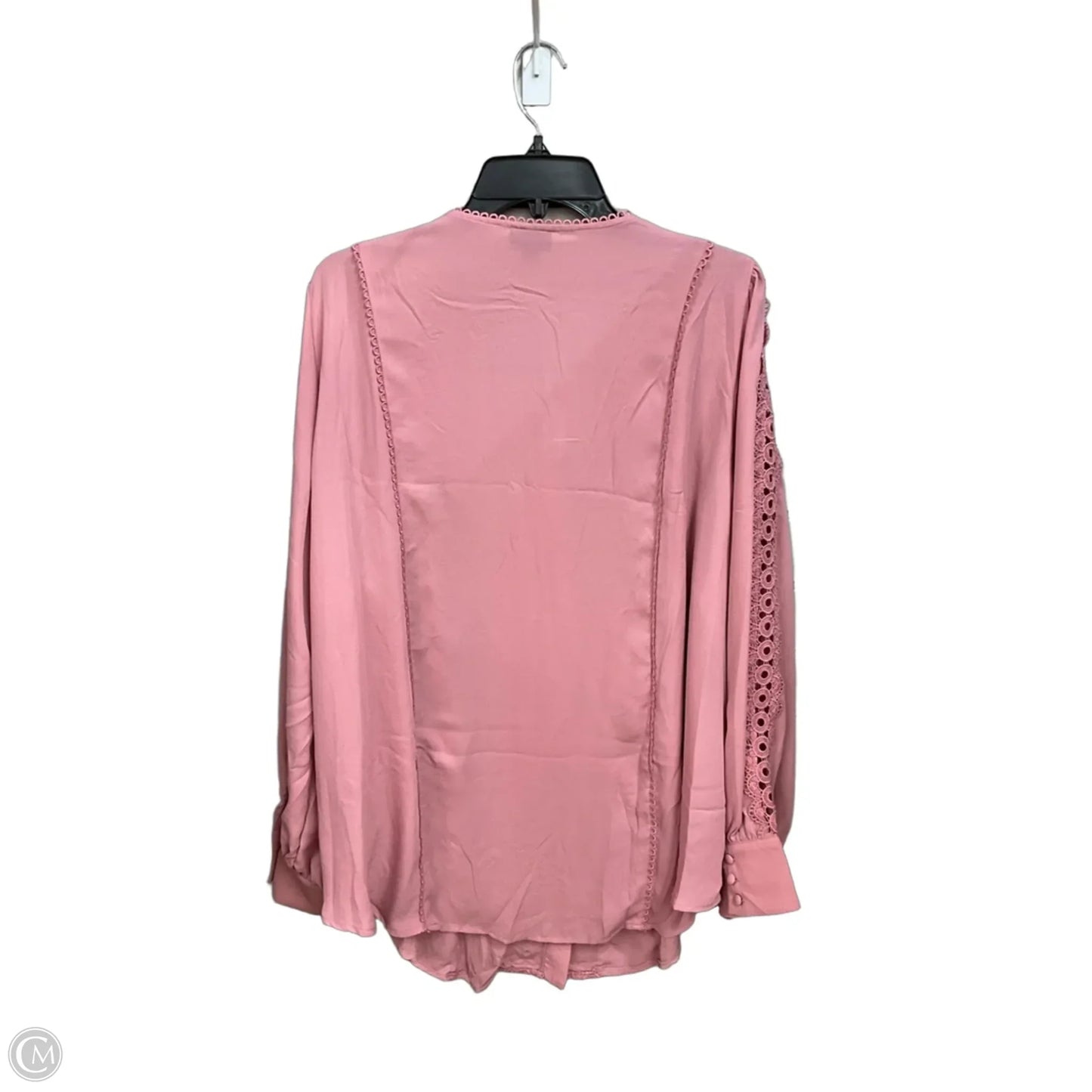 Blouse Long Sleeve By Torrid In Pink, Size: 3x