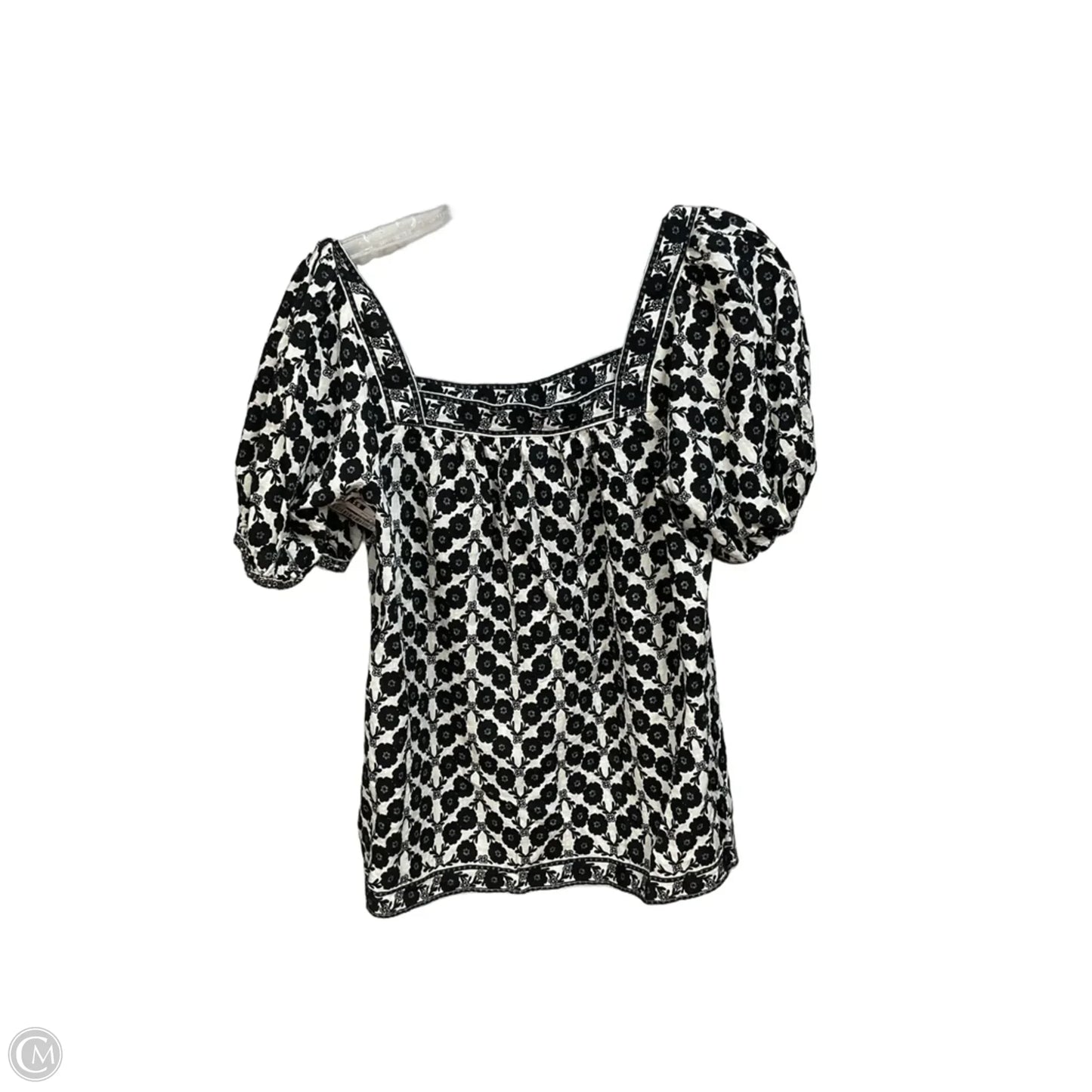 Top Short Sleeve By Max Studio In Floral Print, Size: M