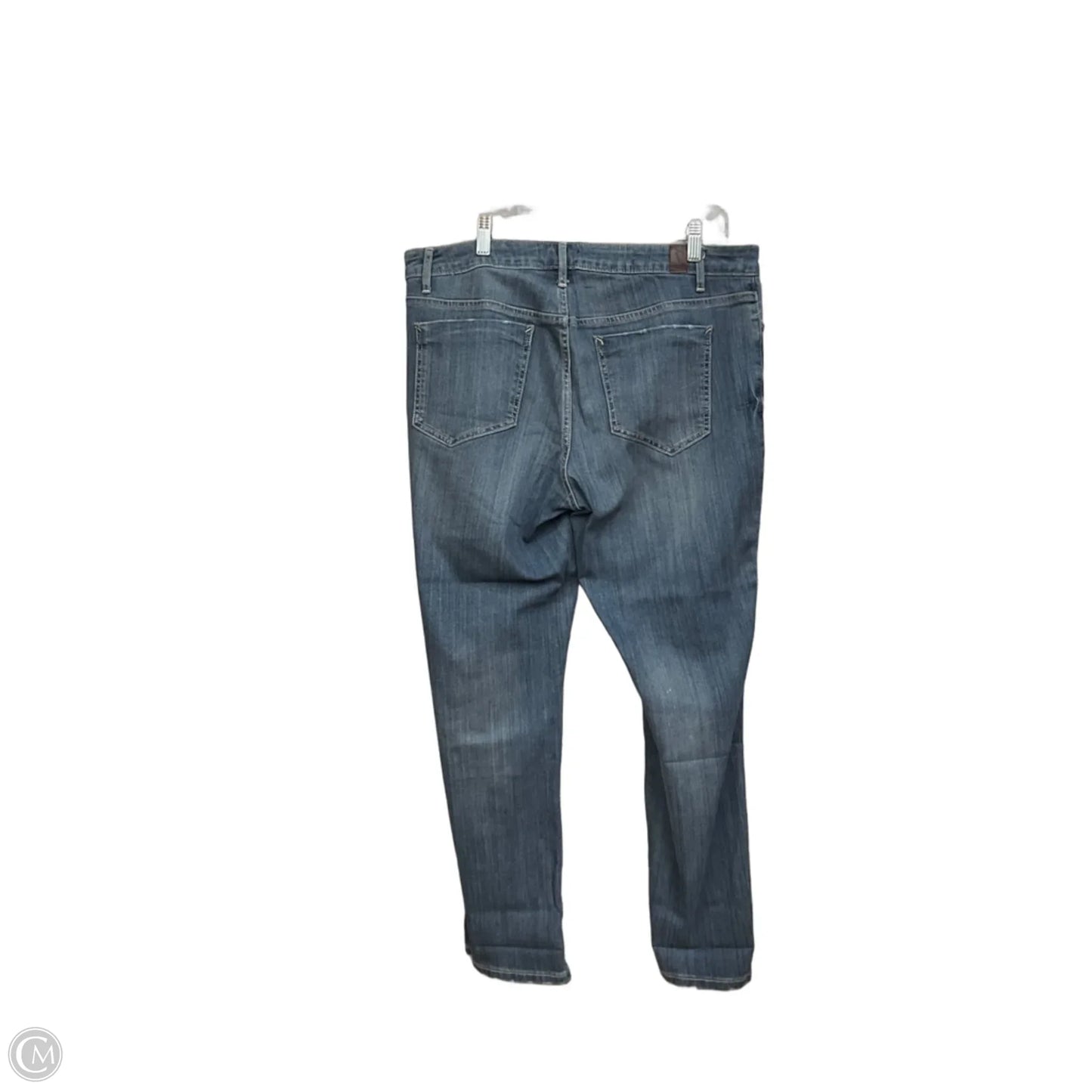 Jeans Cropped By Simply Vera In Blue Denim, Size: 12