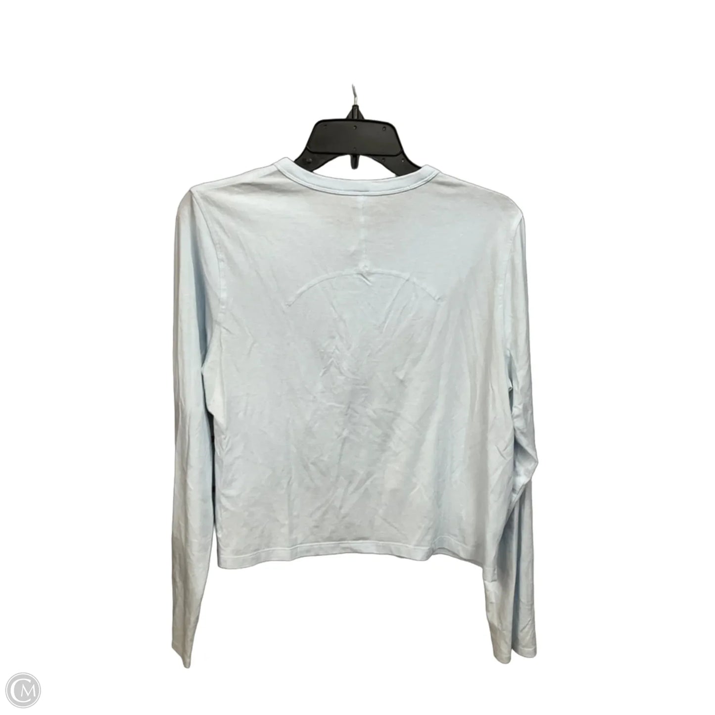Athletic Top Long Sleeve Crewneck By Lululemon In Blue, Size: M