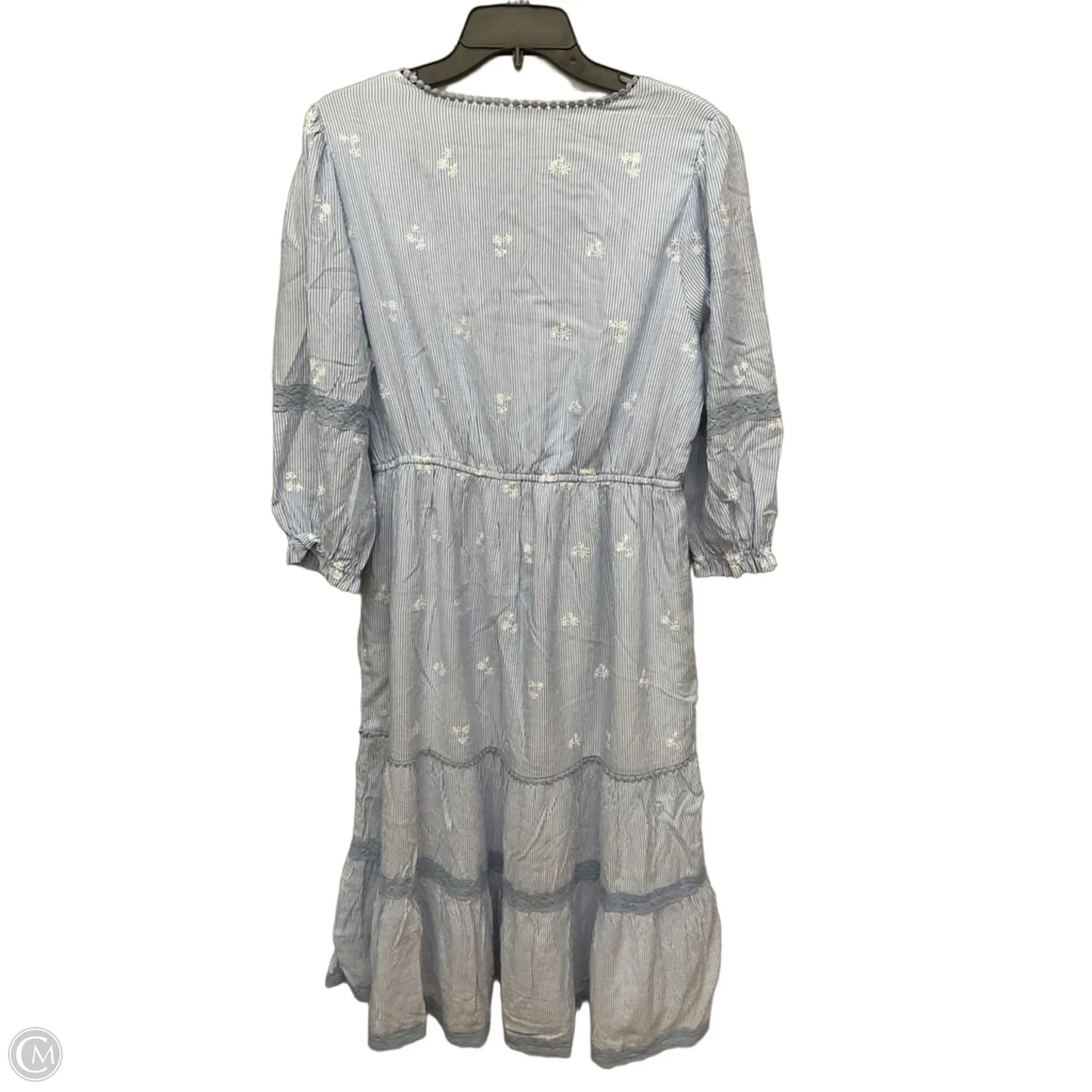 Dress Casual Maxi By Penelope Rose In Striped Pattern, Size: L