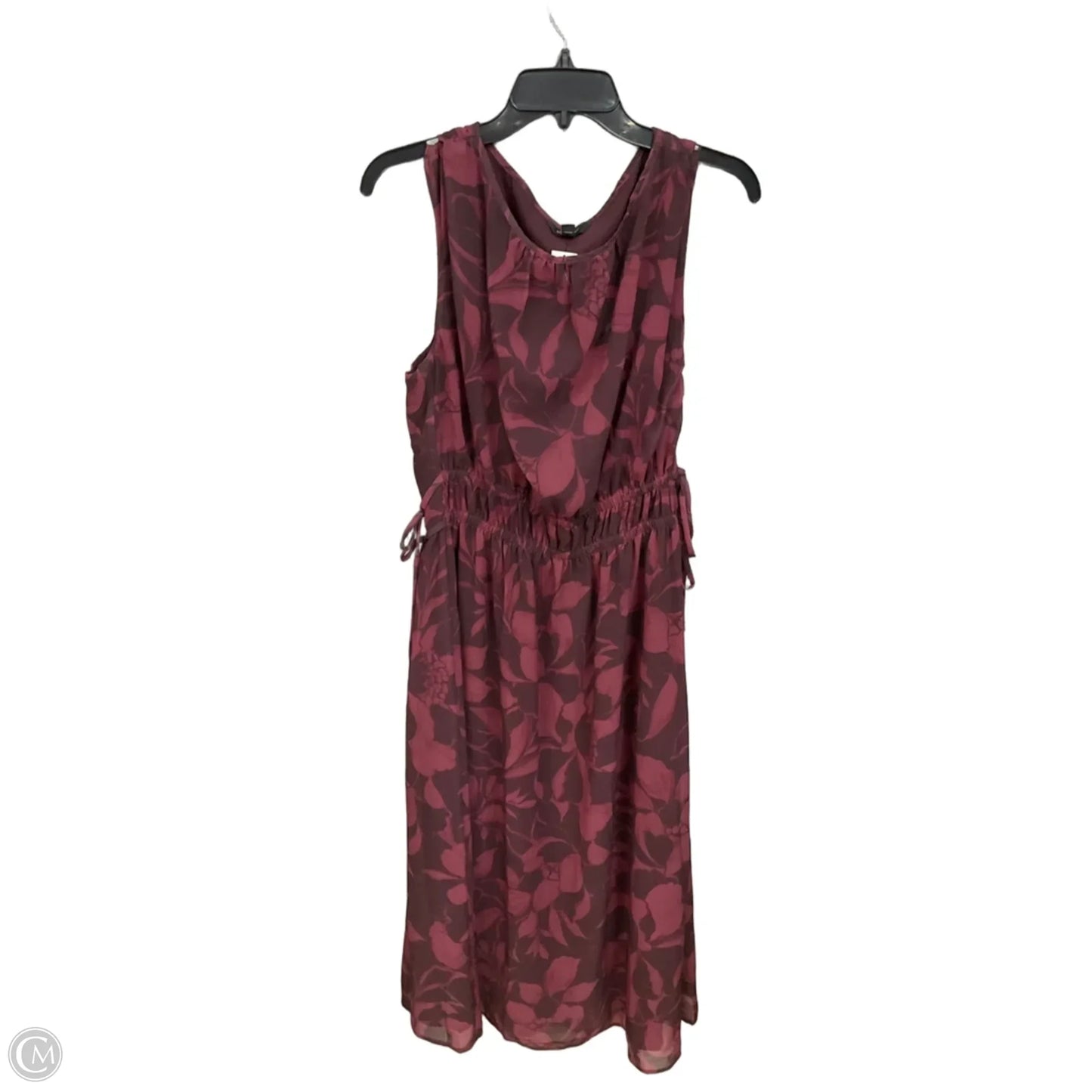 Dress Casual Midi By Banana Republic In Floral Print, Size: L