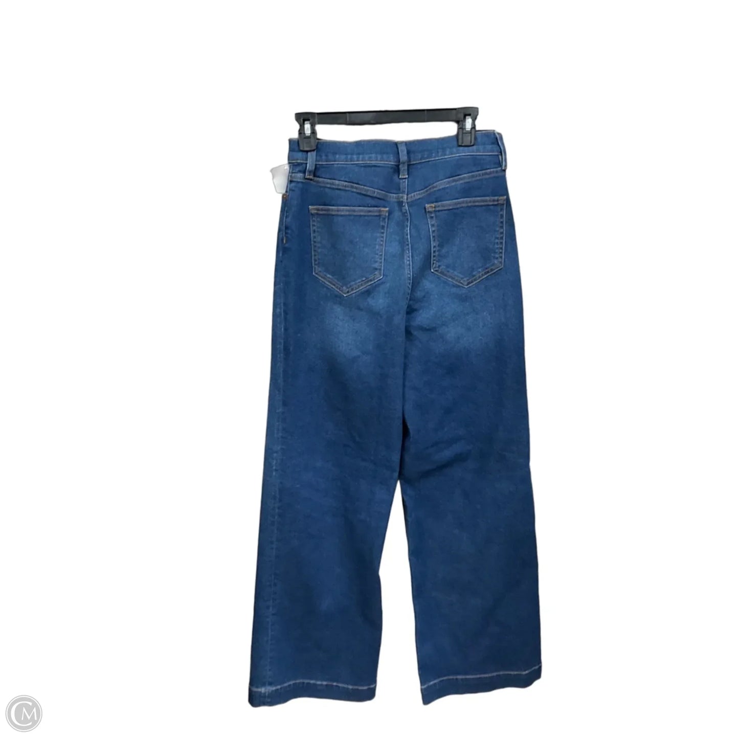 Jeans Wide Leg By Lands End In Blue Denim, Size: 8