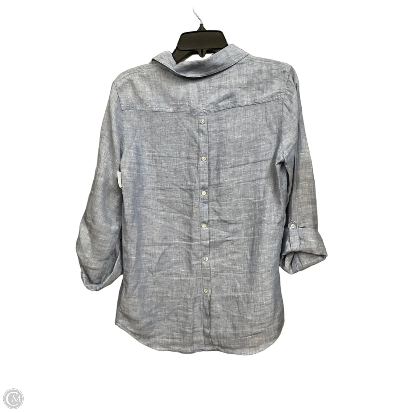 Blouse Long Sleeve By Sigrid Olsen In Blue, Size: S