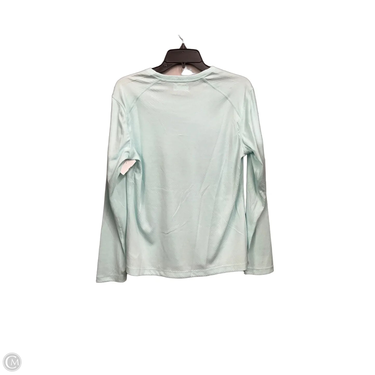 Athletic Top Long Sleeve Crewneck By Columbia In Aqua, Size: L