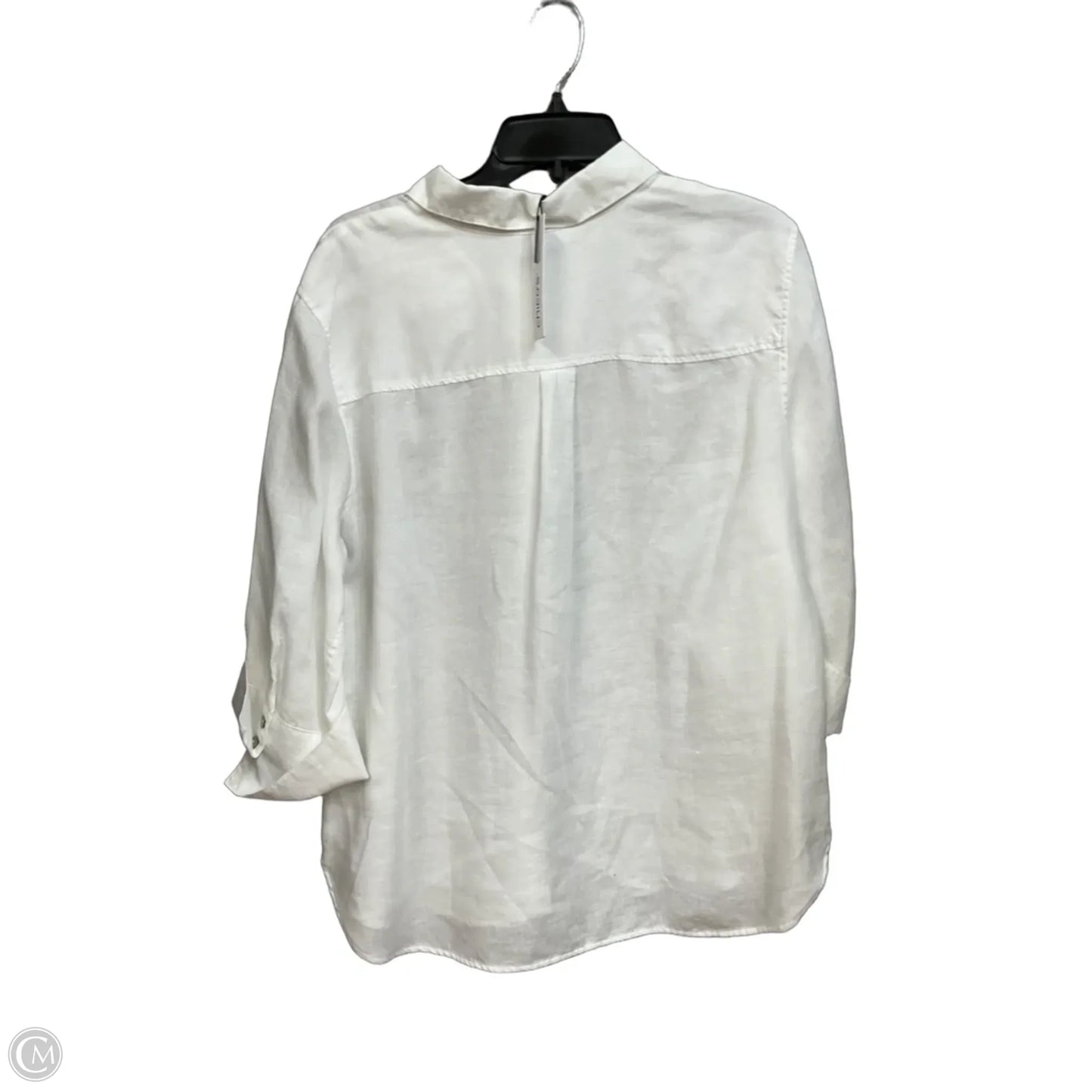 Blouse 3/4 Sleeve By Chicos In White, Size: Xl