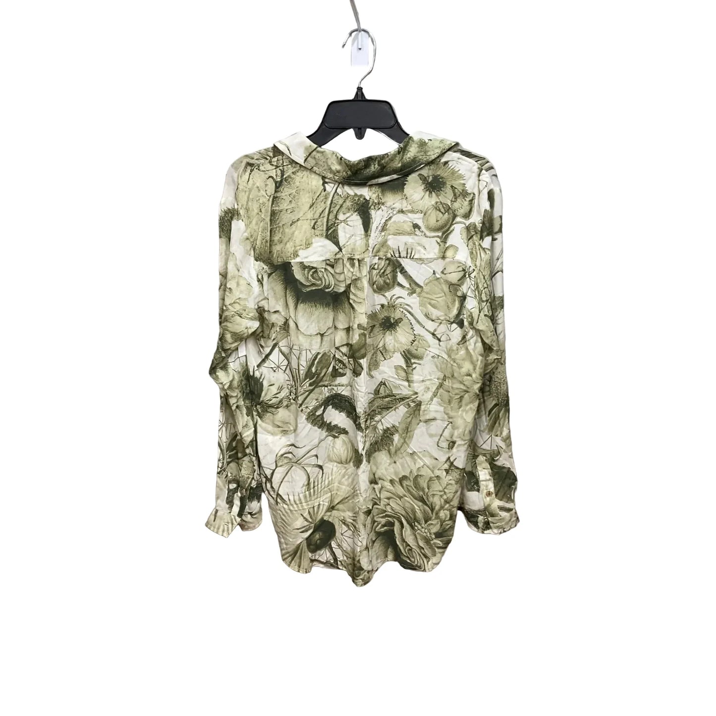 Blouse Long Sleeve By Pilcro In Floral Print, Size: S