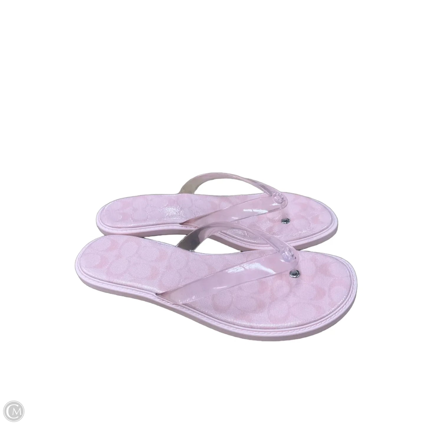Sandals Designer By Coach In Pink, Size: 10