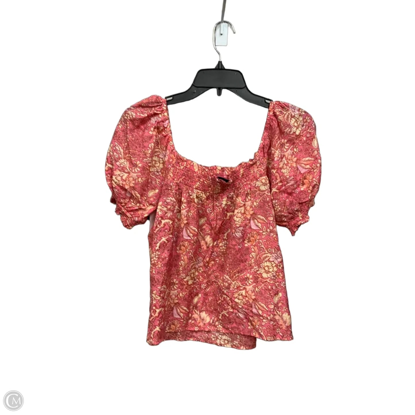 Top Short Sleeve By J. Crew In Floral Print, Size: S