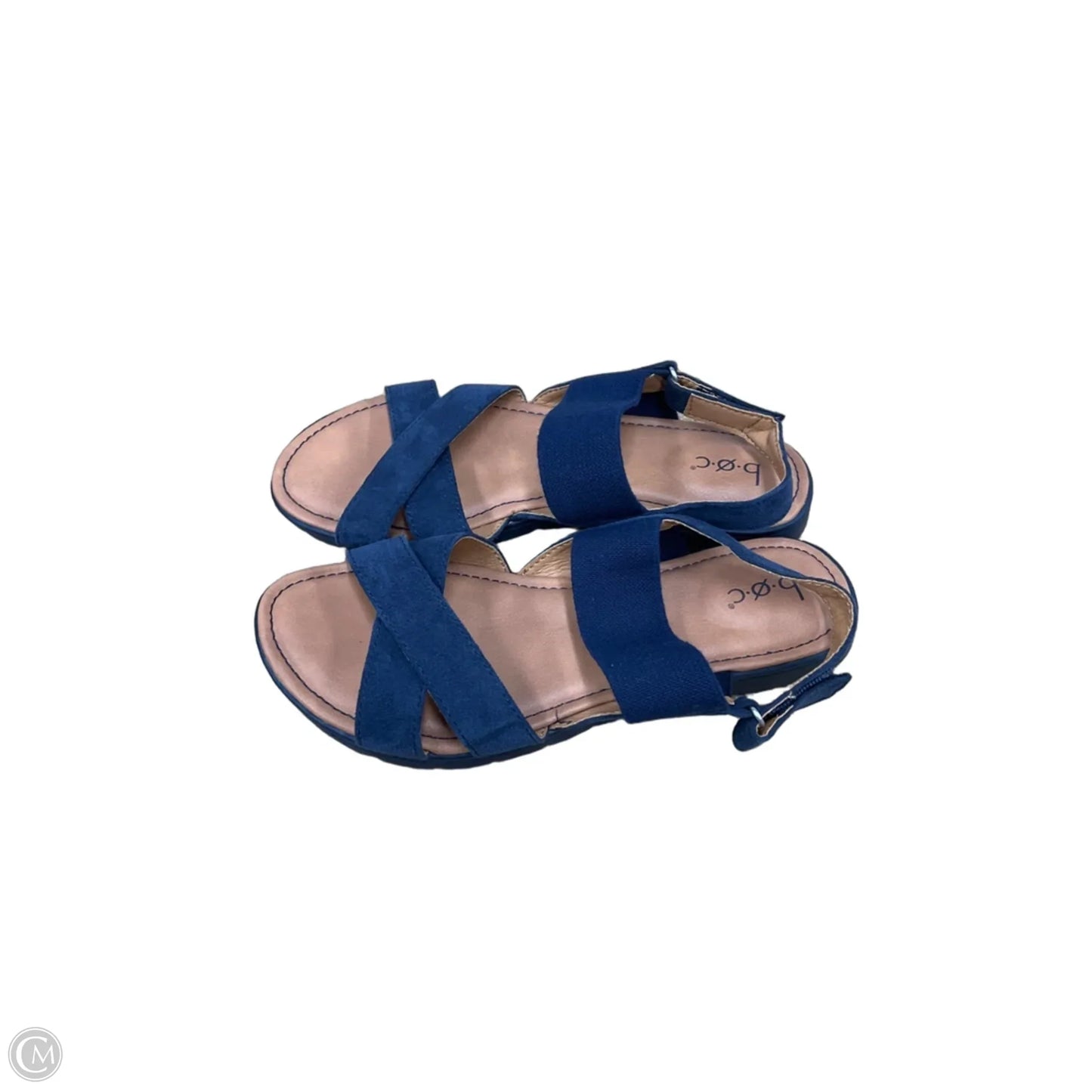 Sandals Flats By Boc In Blue & Brown, Size: 8