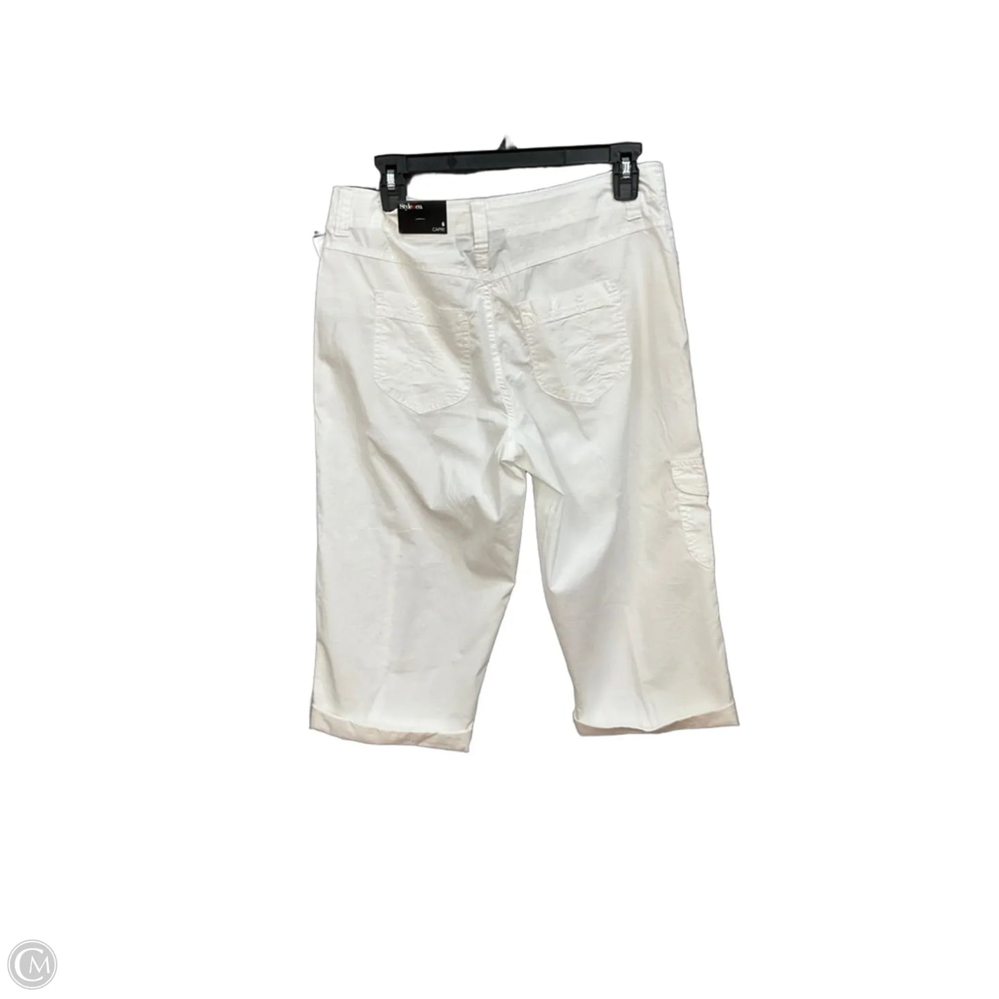 Capris By Style And Company In White, Size: 6