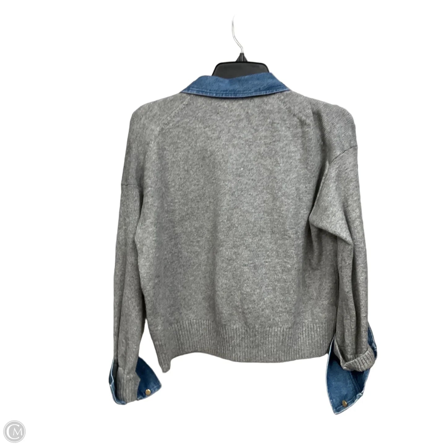 Sweater By Loft In Blue & Grey, Size: Xs