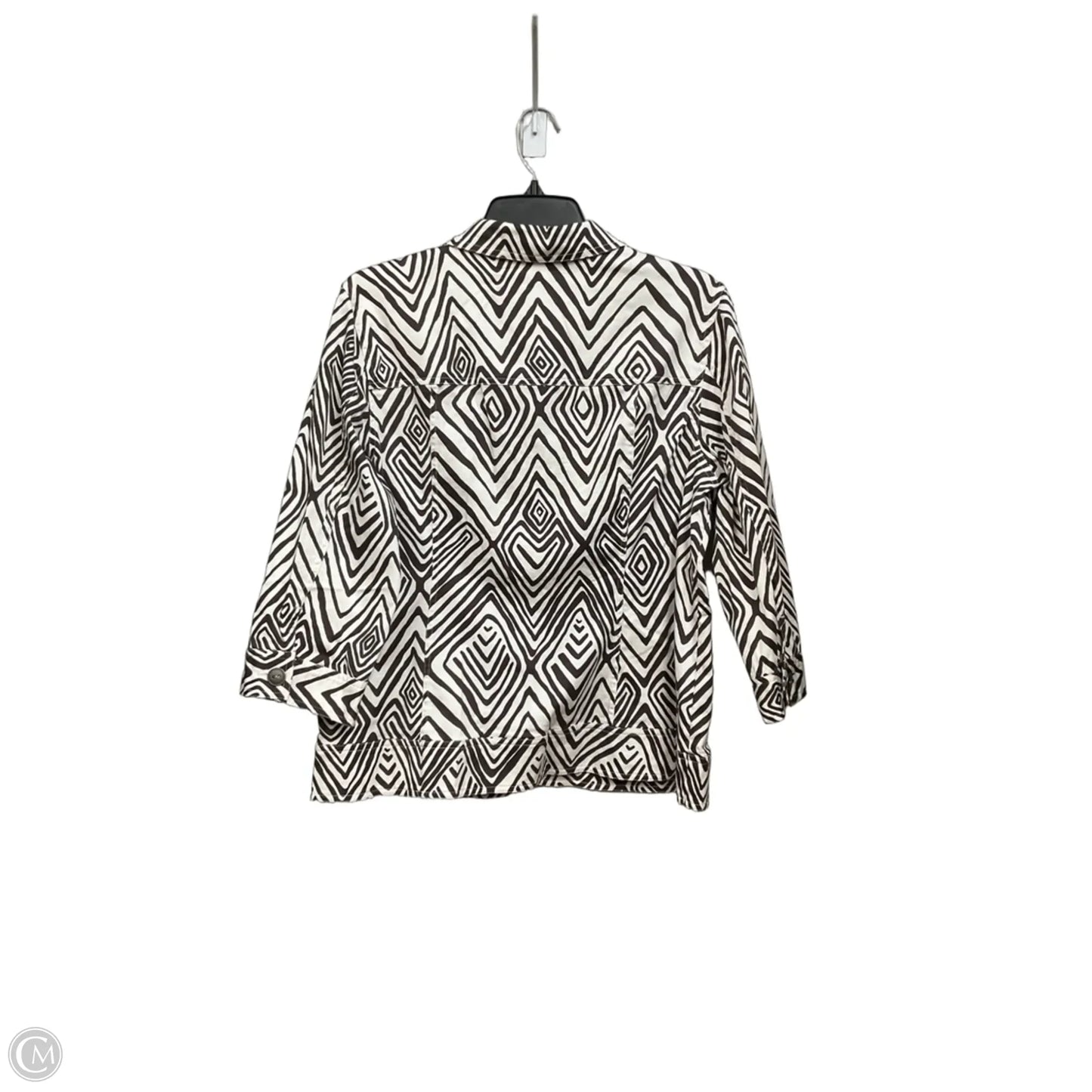 Jacket Other By Chicos In Brown & White, Size: L