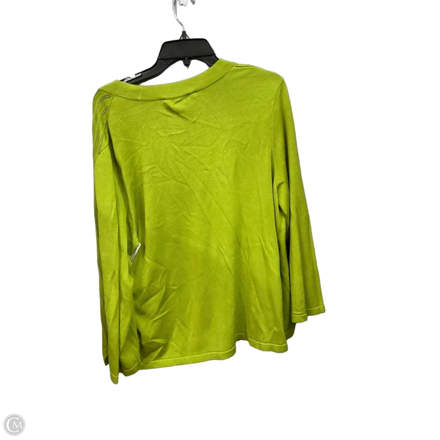Cardigan By Kasper In Green, Size: Xl