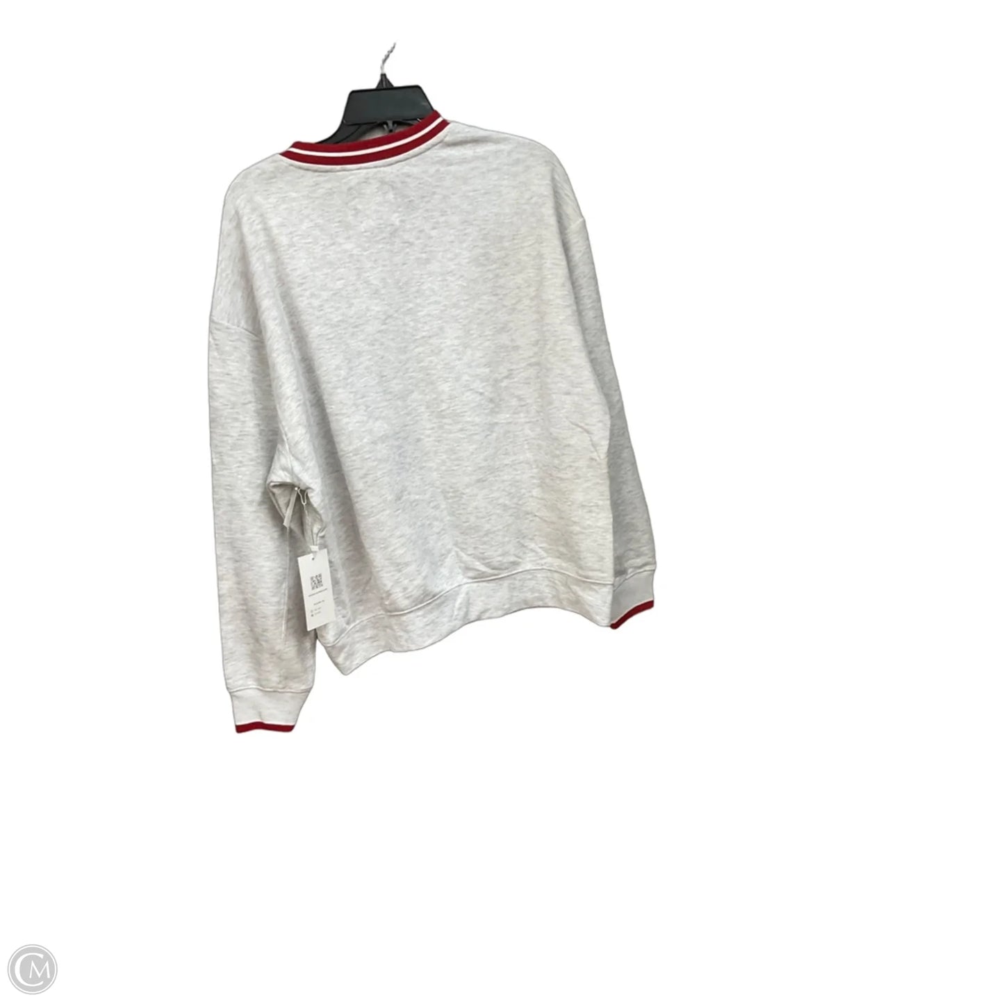 Sweatshirt Crewneck By Clothes Mentor In Grey, Size: L