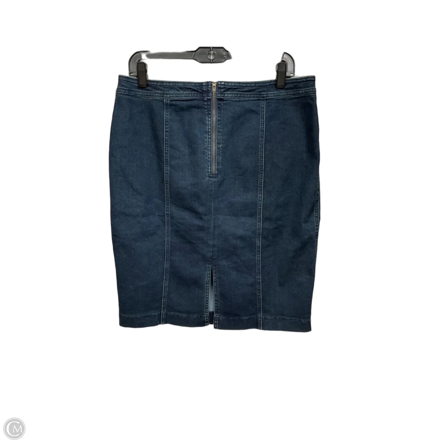 Skirt Midi By Banana Republic In Blue Denim, Size: 14