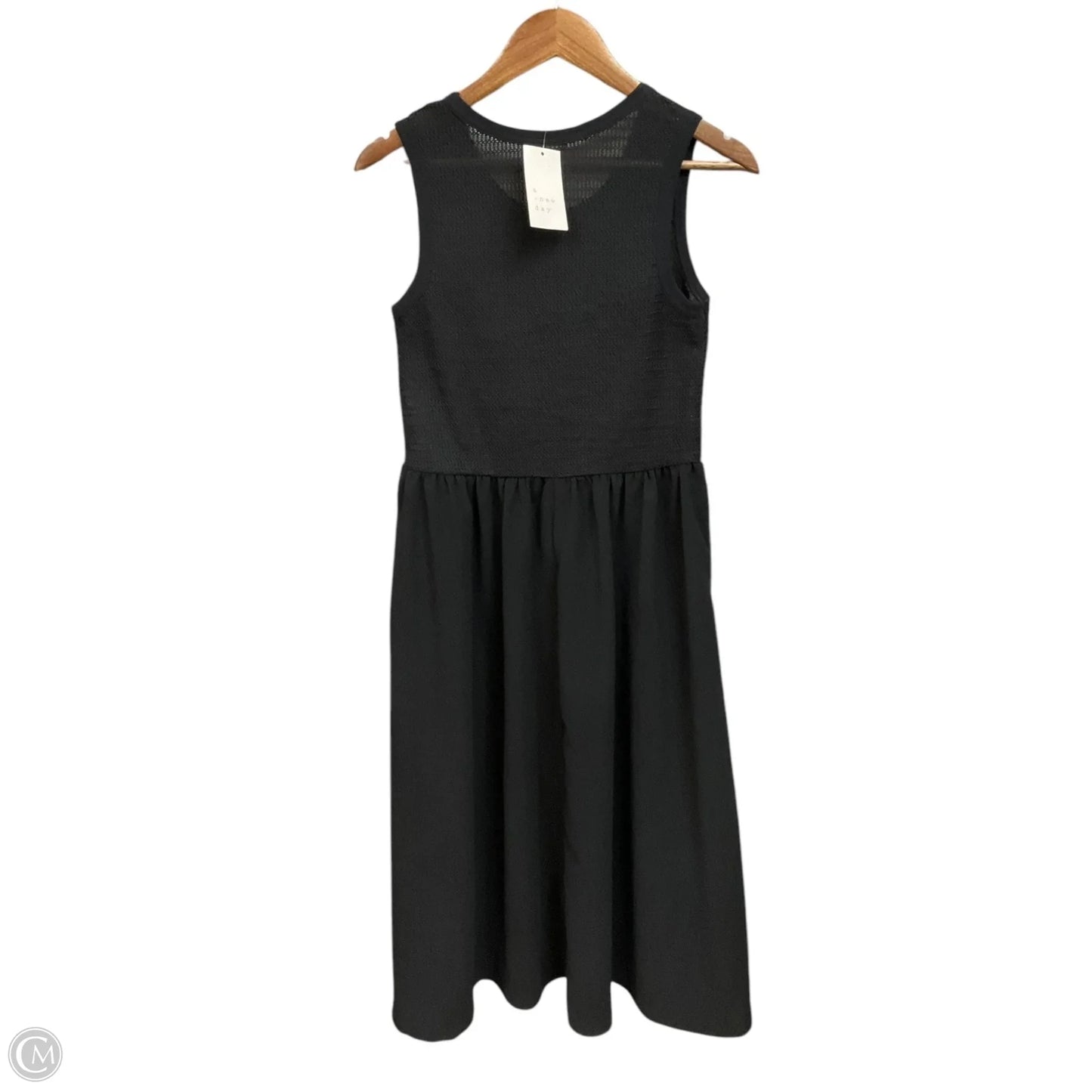 Dress Casual Midi By A New Day In Black, Size: Xs
