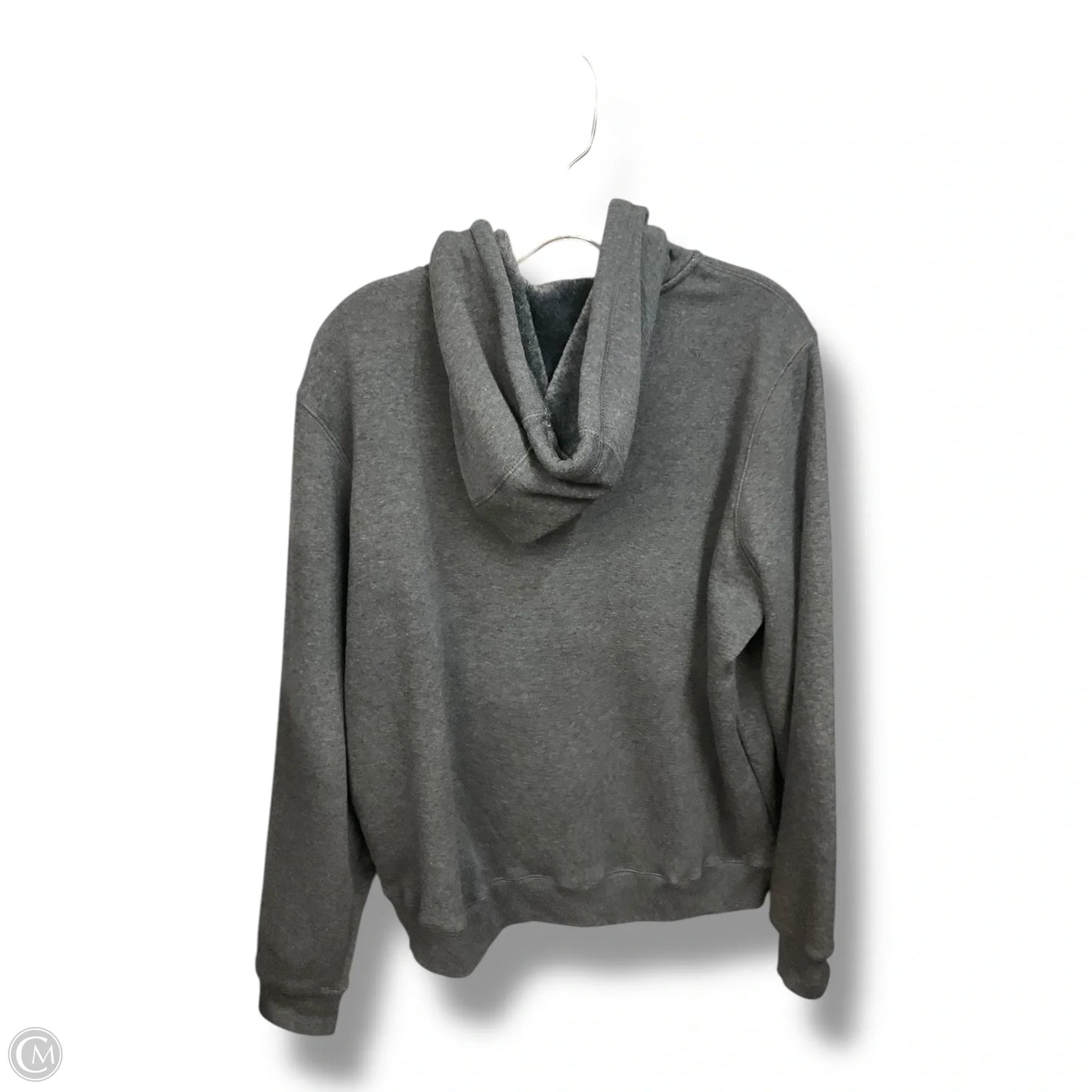 Sweatshirt Hoodie By Clothes Mentor In Grey, Size: Xl