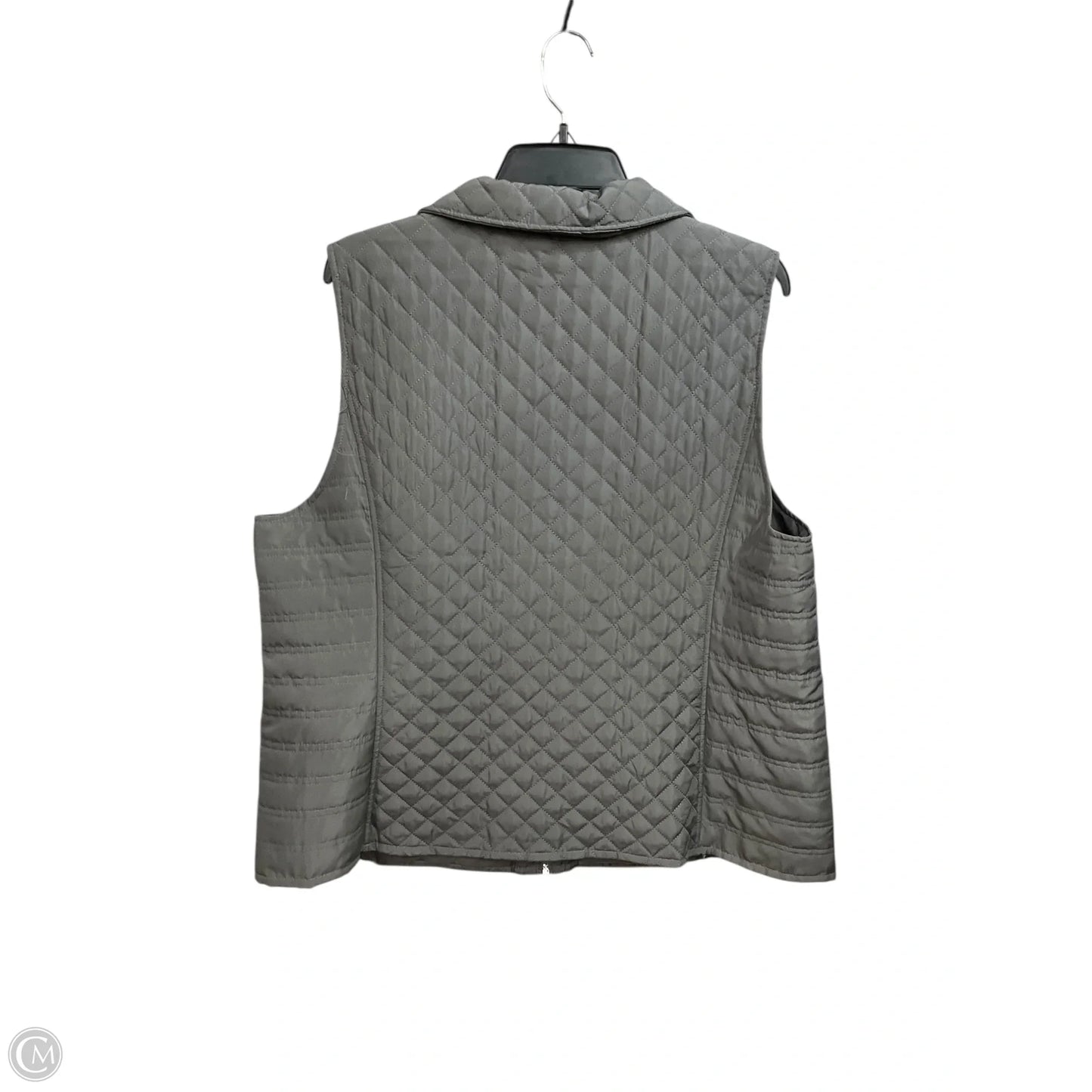 Vest Puffer & Quilted By Cj Banks In Grey, Size: 1x