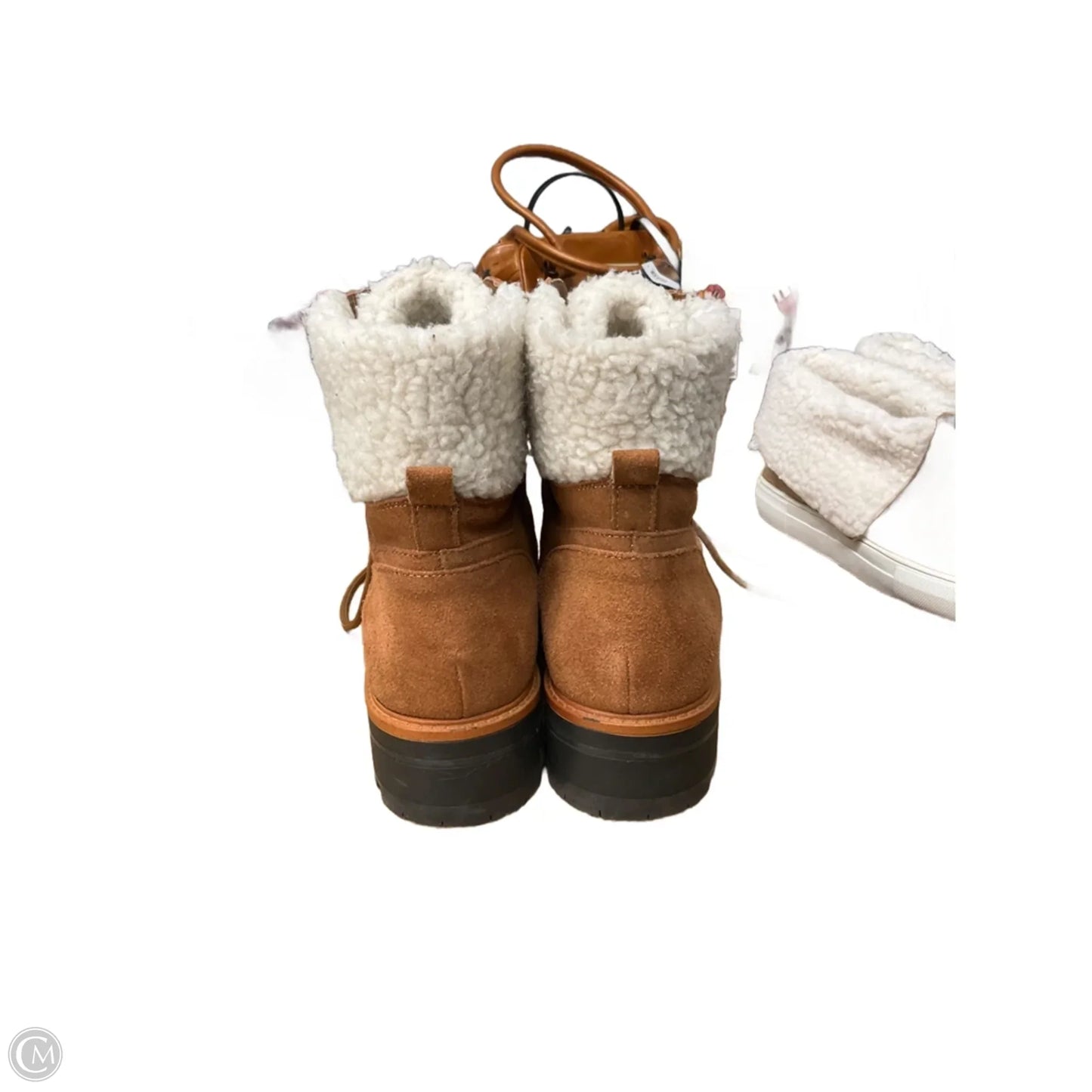 Boots Ankle Heels By Marc Fisher In Tan, Size: 10