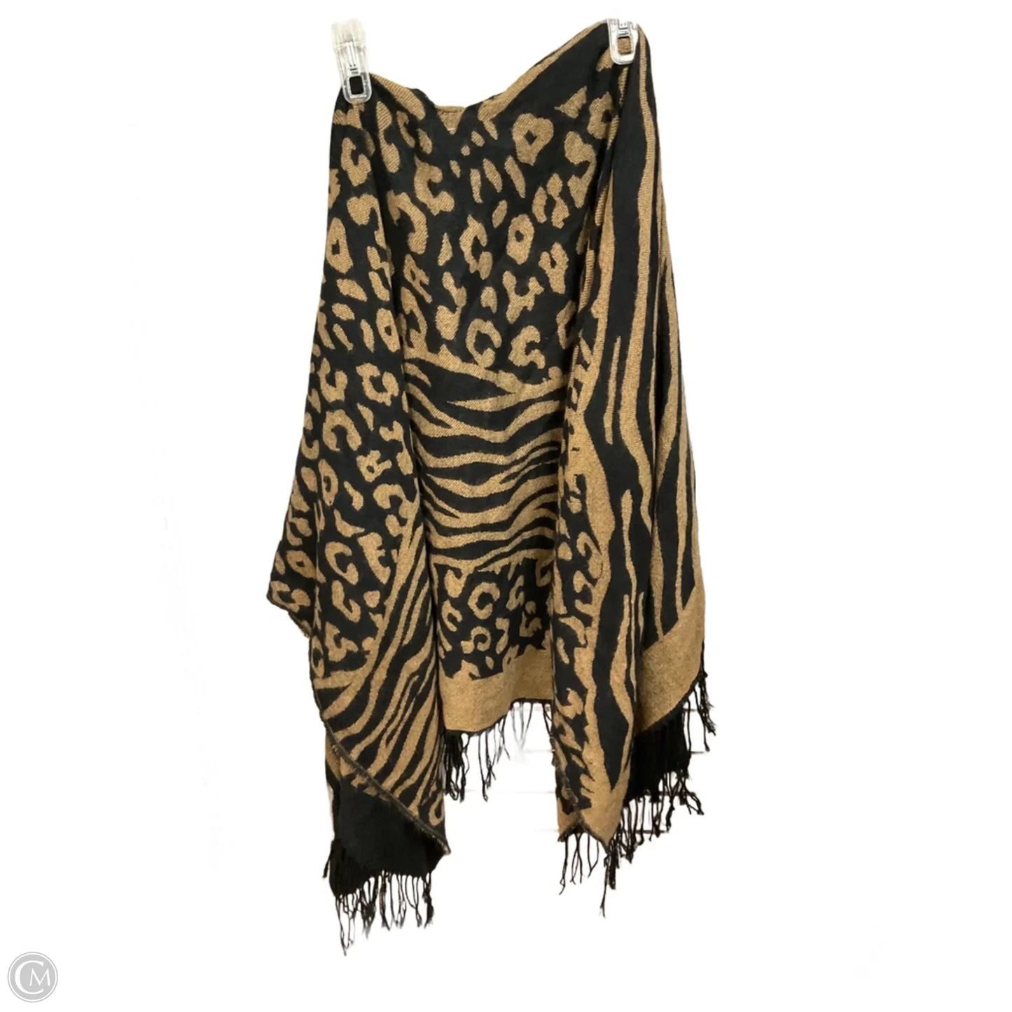 Poncho By Lane Bryant In Animal Print, Size: Osfm
