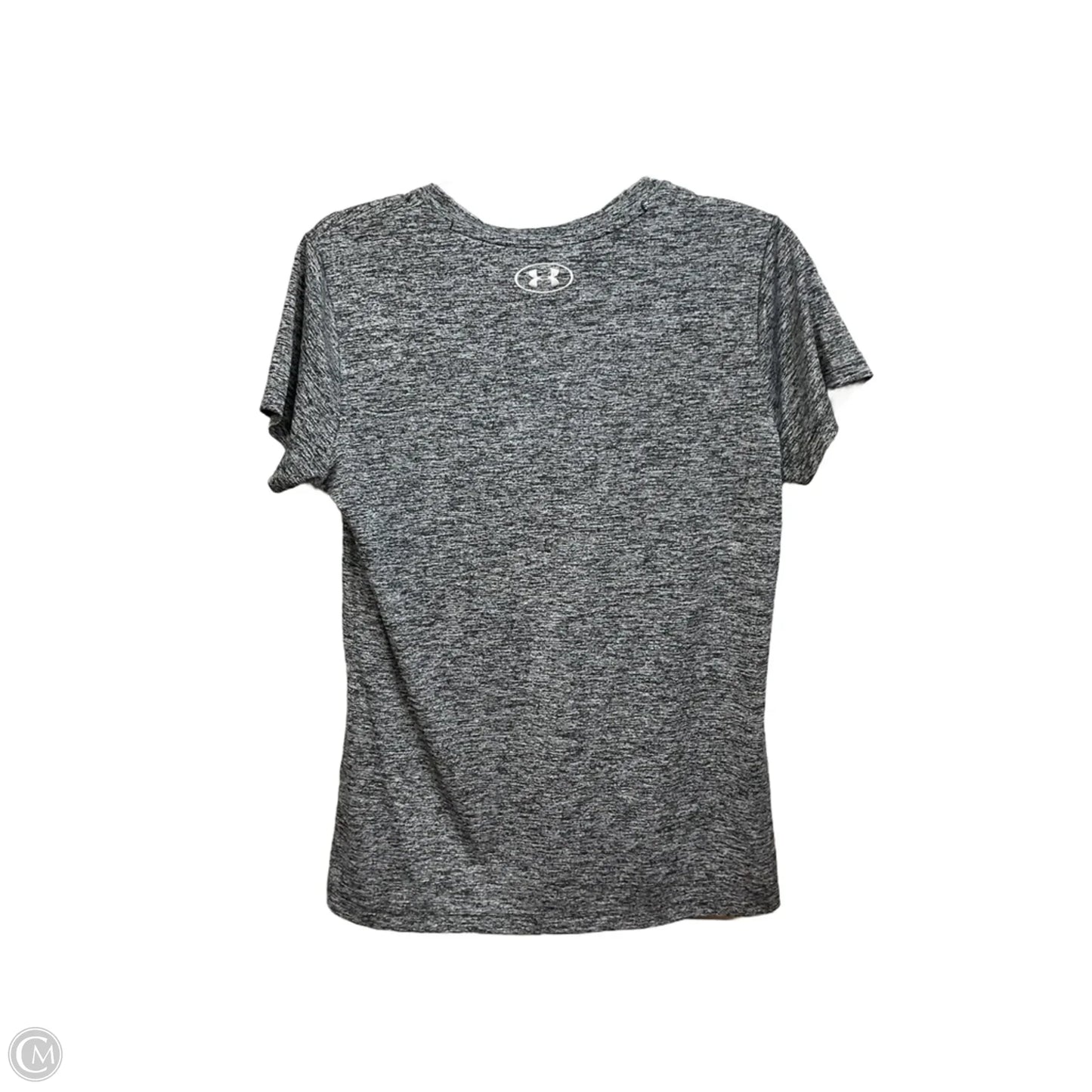 Athletic Top Short Sleeve By Under Armour In Grey, Size: M