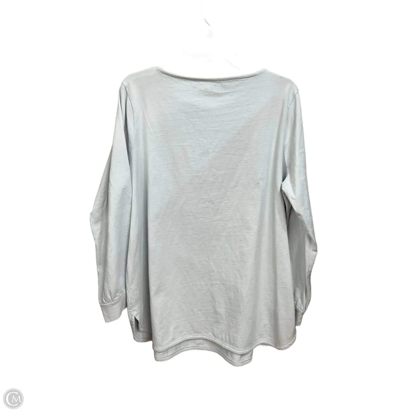 Top Long Sleeve By Pure Jill In Grey, Size: Xl