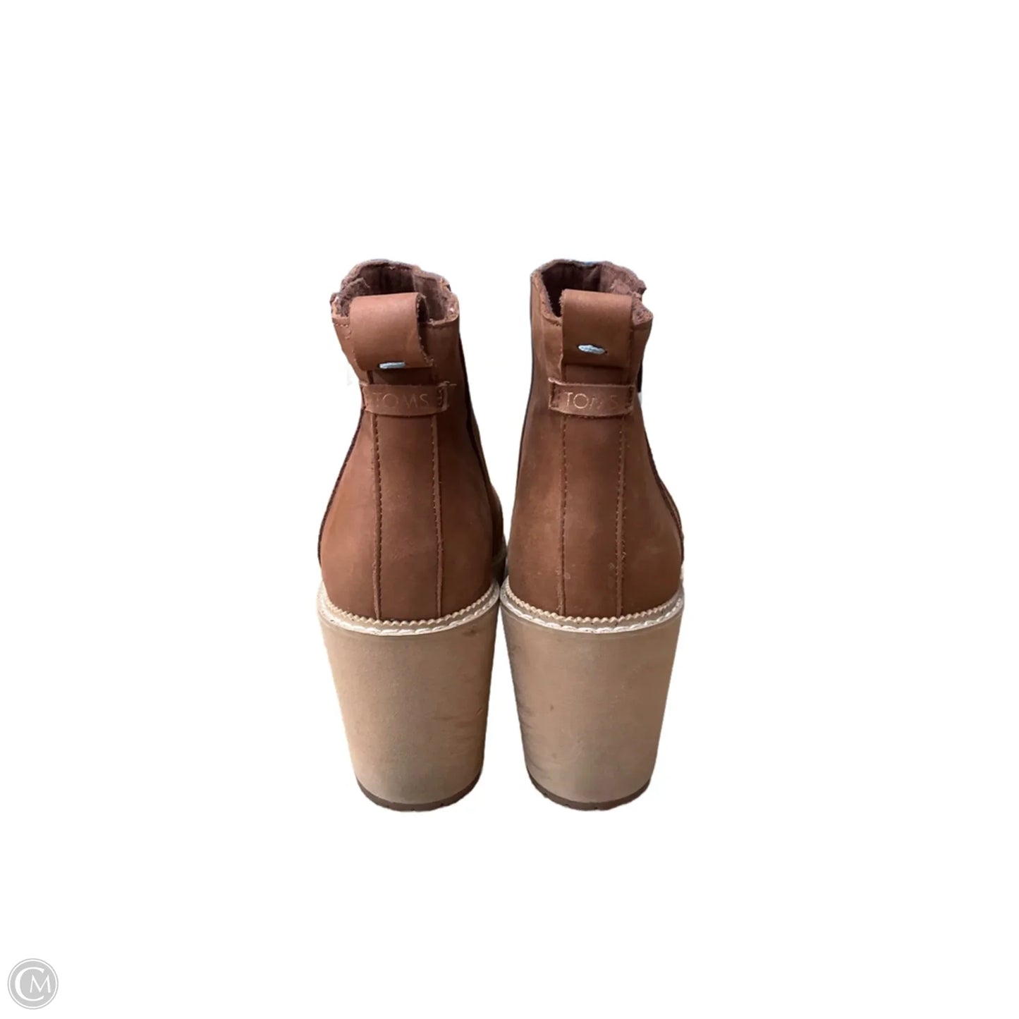 Boots Ankle Heels By Toms In Brown, Size: 9