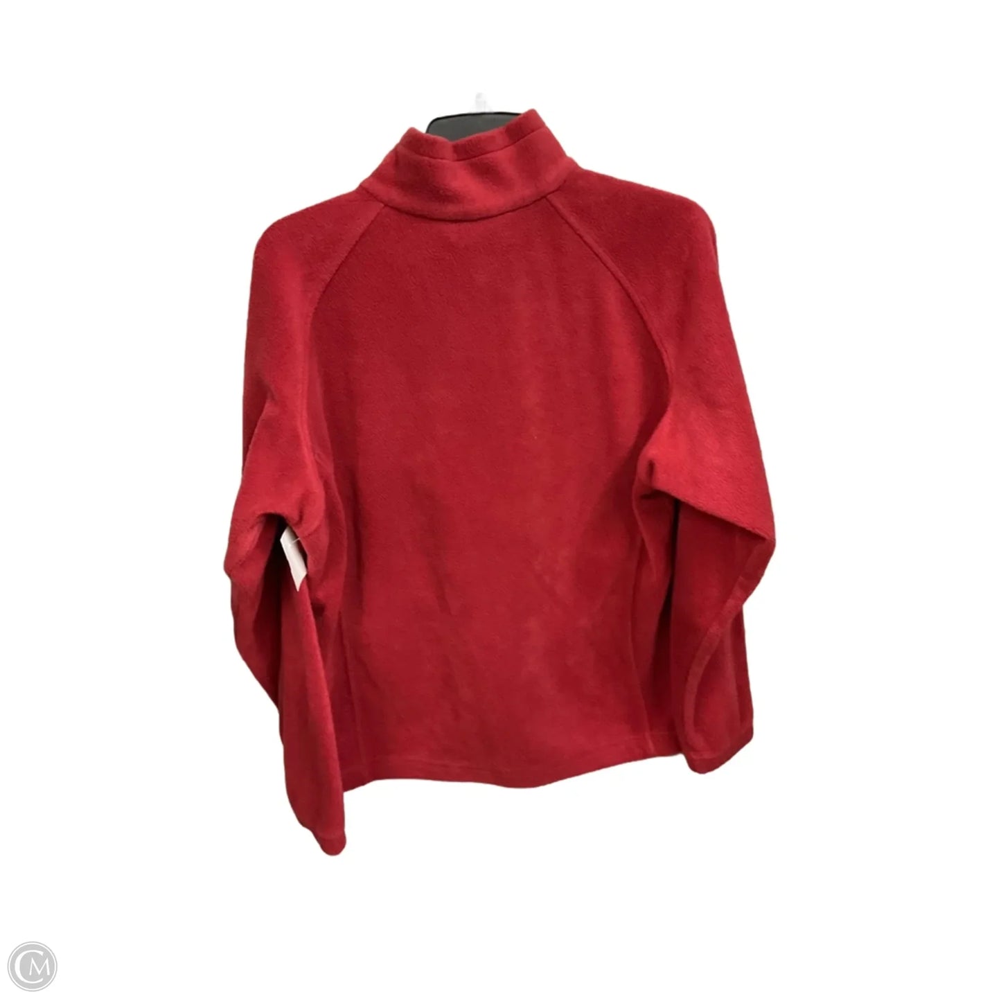 Jacket Fleece By Columbia In Maroon, Size: L