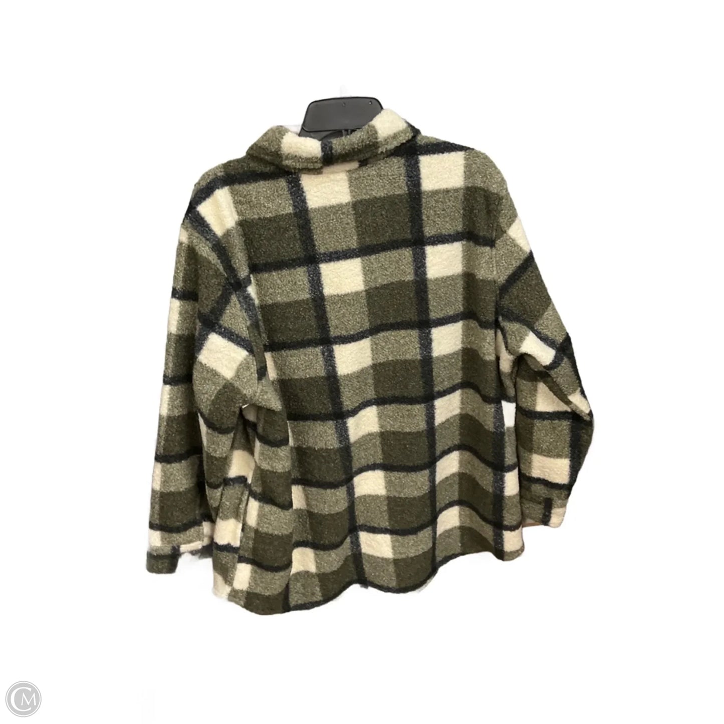 Jacket Shirt By Clothes Mentor In Plaid Pattern, Size: Xl