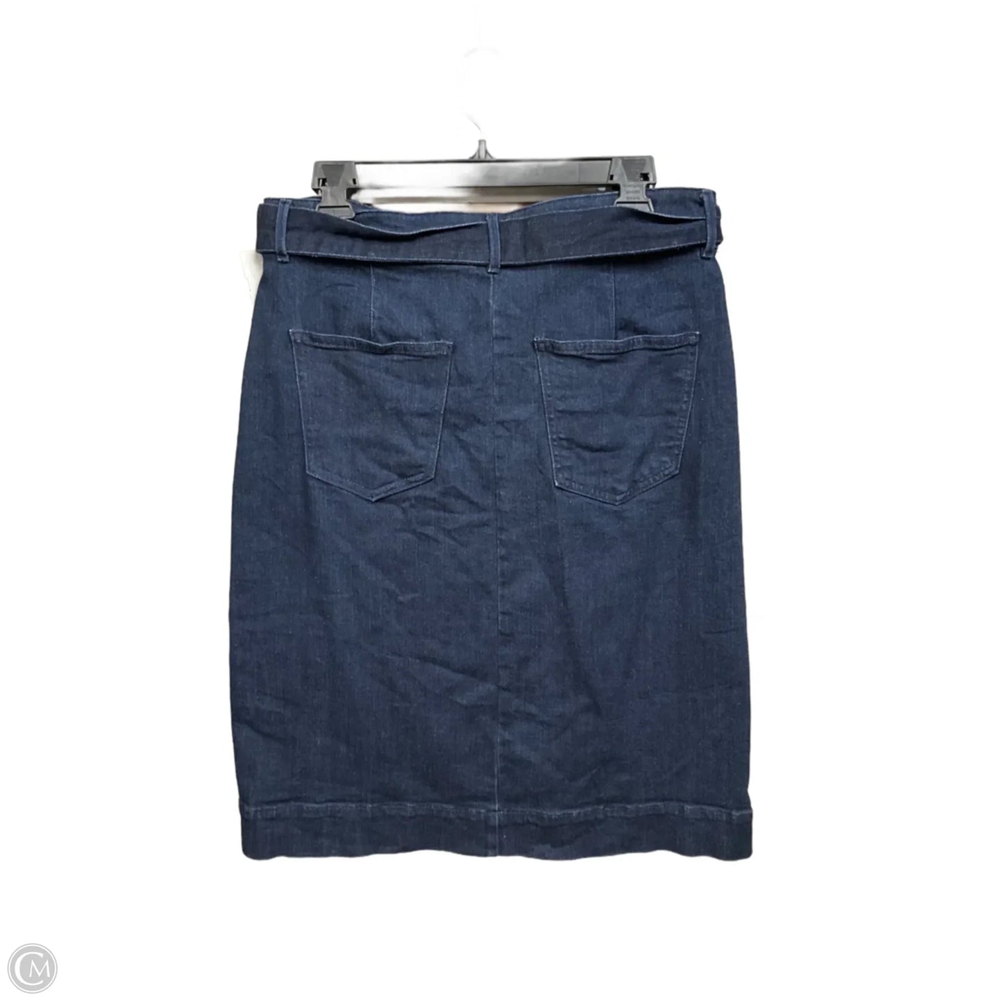 Skirt Midi By Ann Taylor In Blue Denim, Size: 8