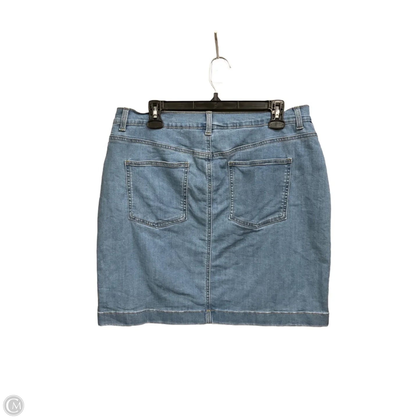 Skirt Midi By Gloria Vanderbilt In Blue Denim, Size: 12