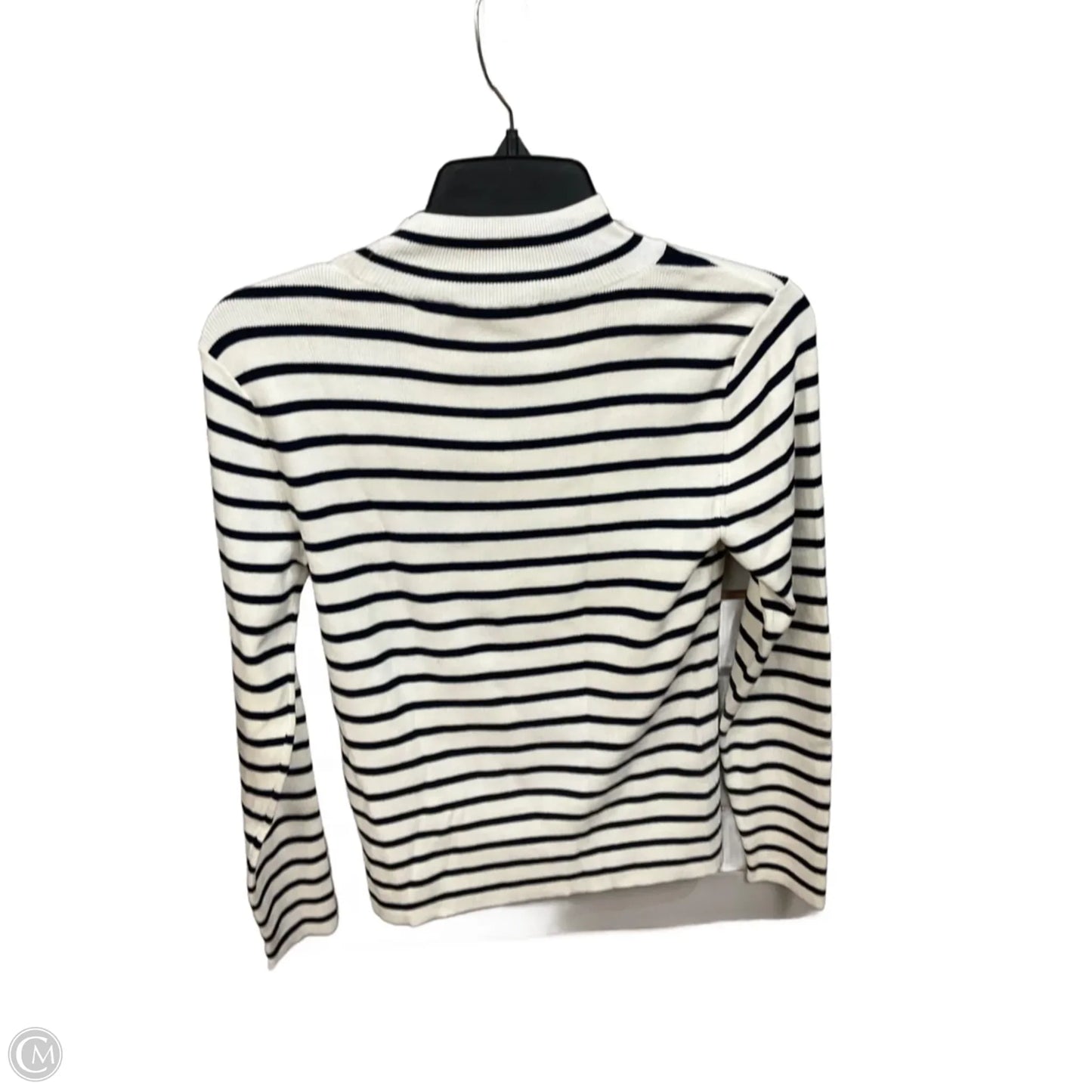 Top Long Sleeve By White House Black Market In Striped Pattern, Size: S