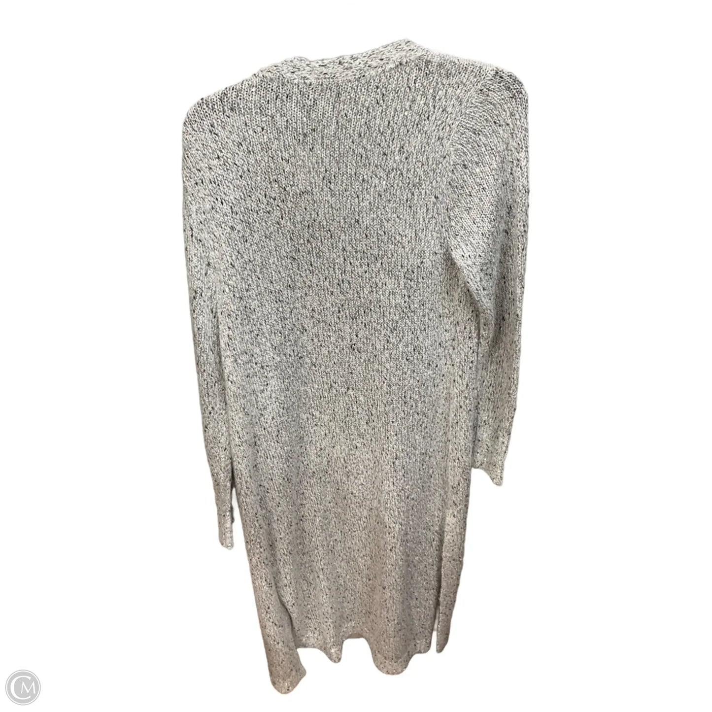 Cardigan By White House Black Market In Grey & White, Size: M