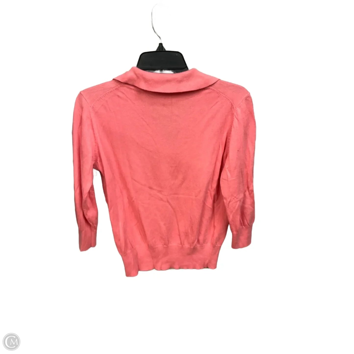 Top 3/4 Sleeve By Ann Taylor In Coral, Size: S
