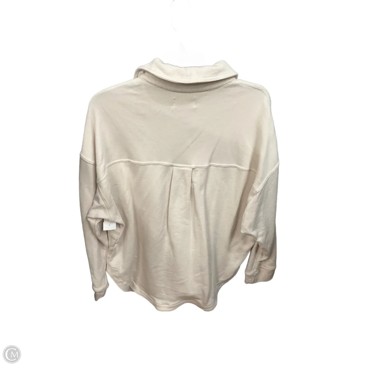 Top Long Sleeve By Z Supply In Cream, Size: M