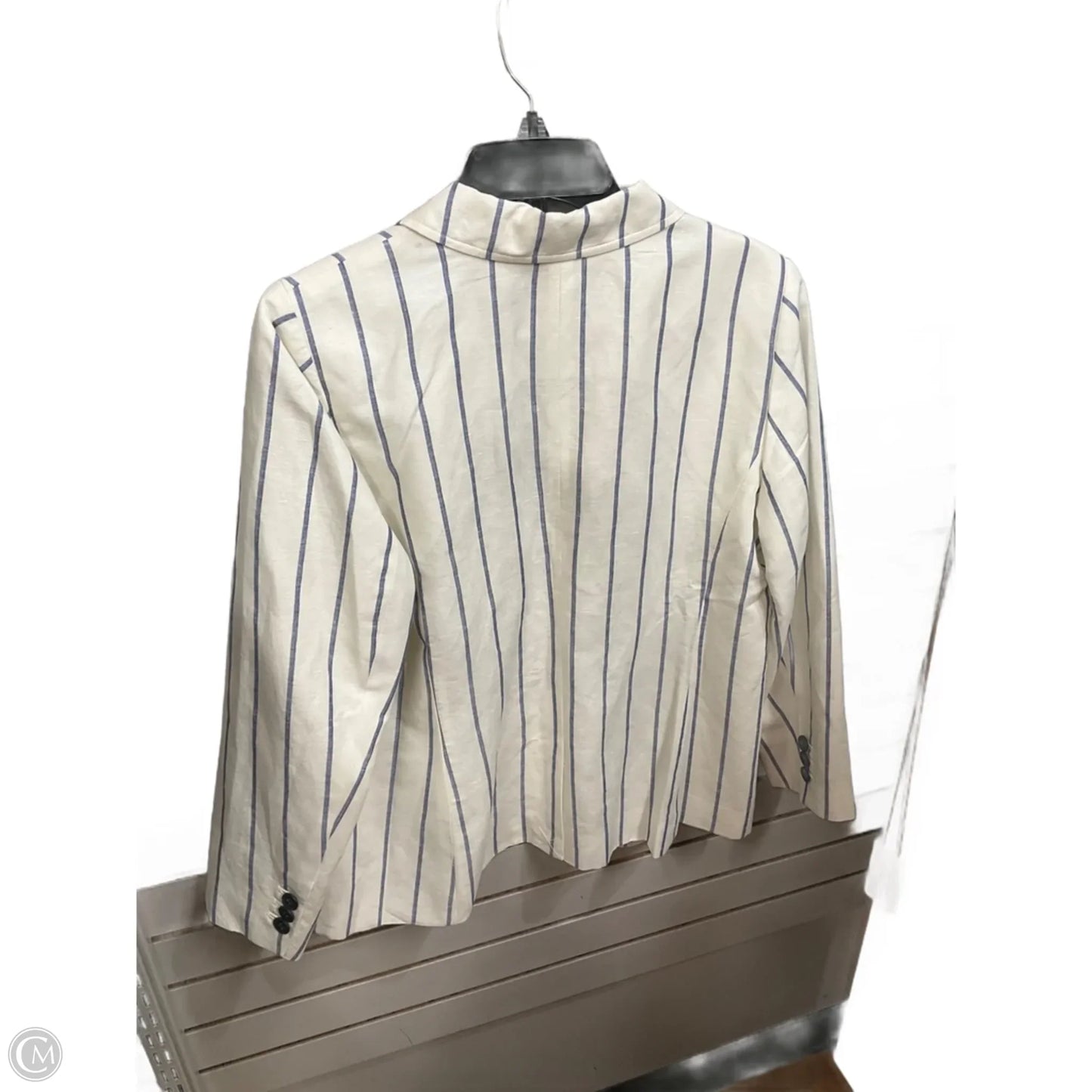 Blazer By Talbots In Striped Pattern, Size: 14p