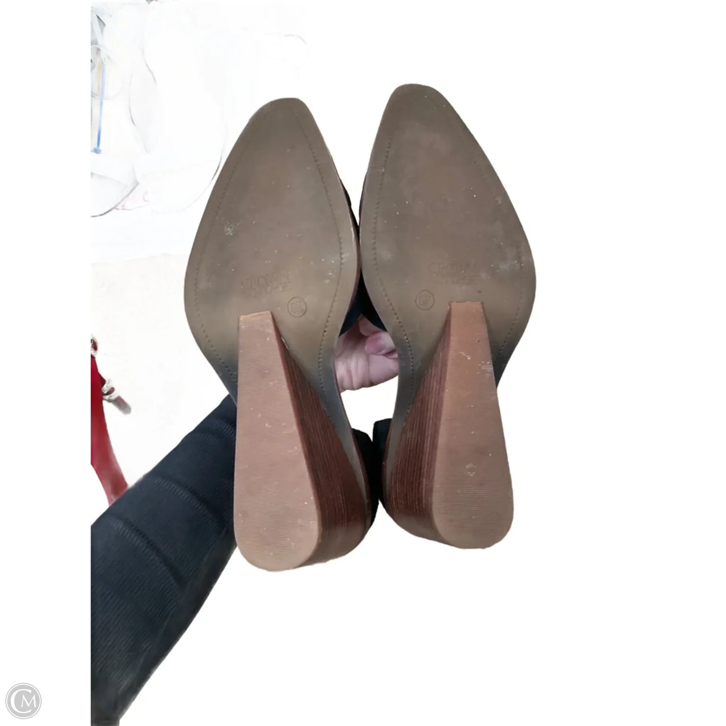 Shoes Heels Wedge By Crown Vintage In Black, Size: 8